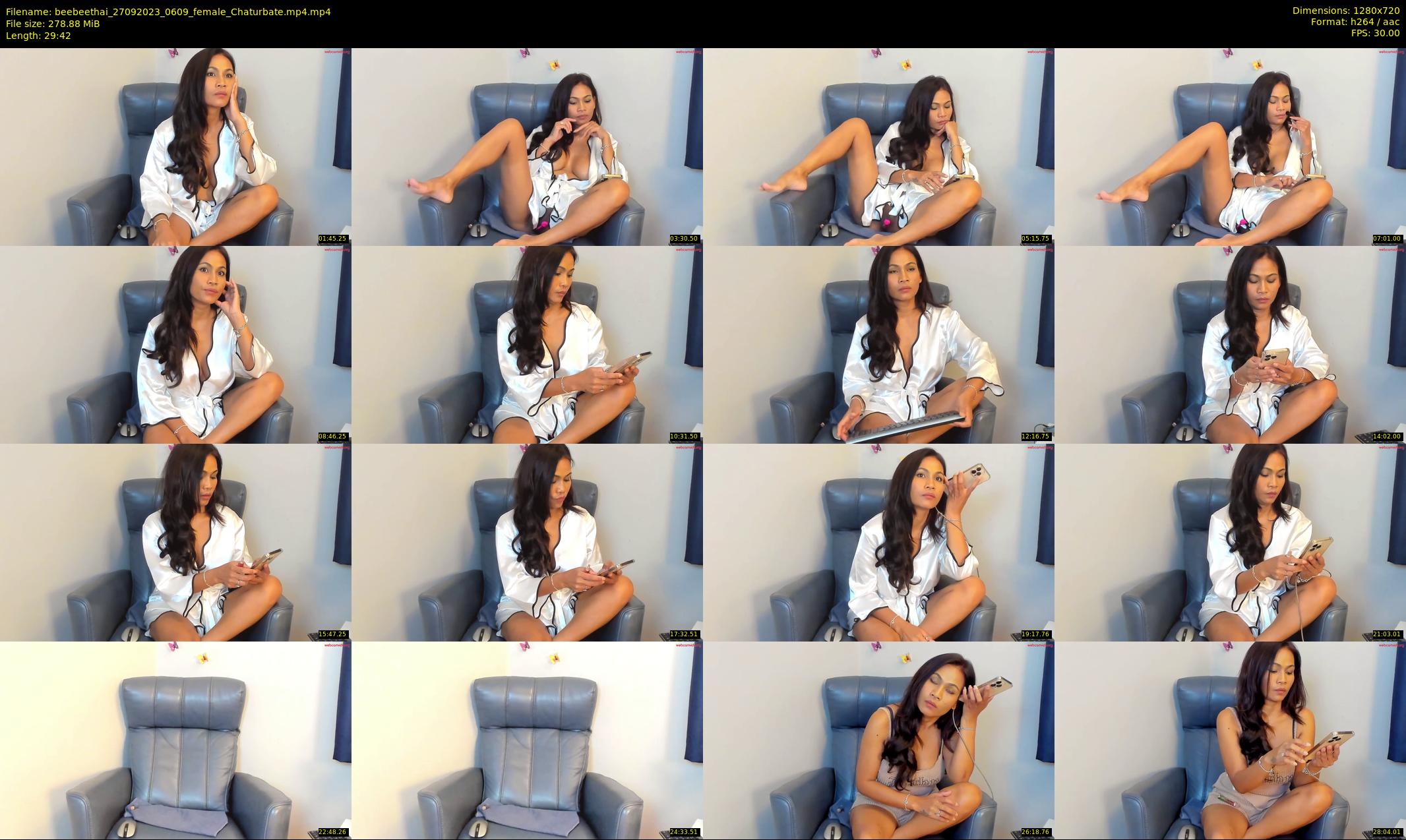 beebeethai — 30 minute Chaturbate female cam show recording, 720p, Sep 27, 2023