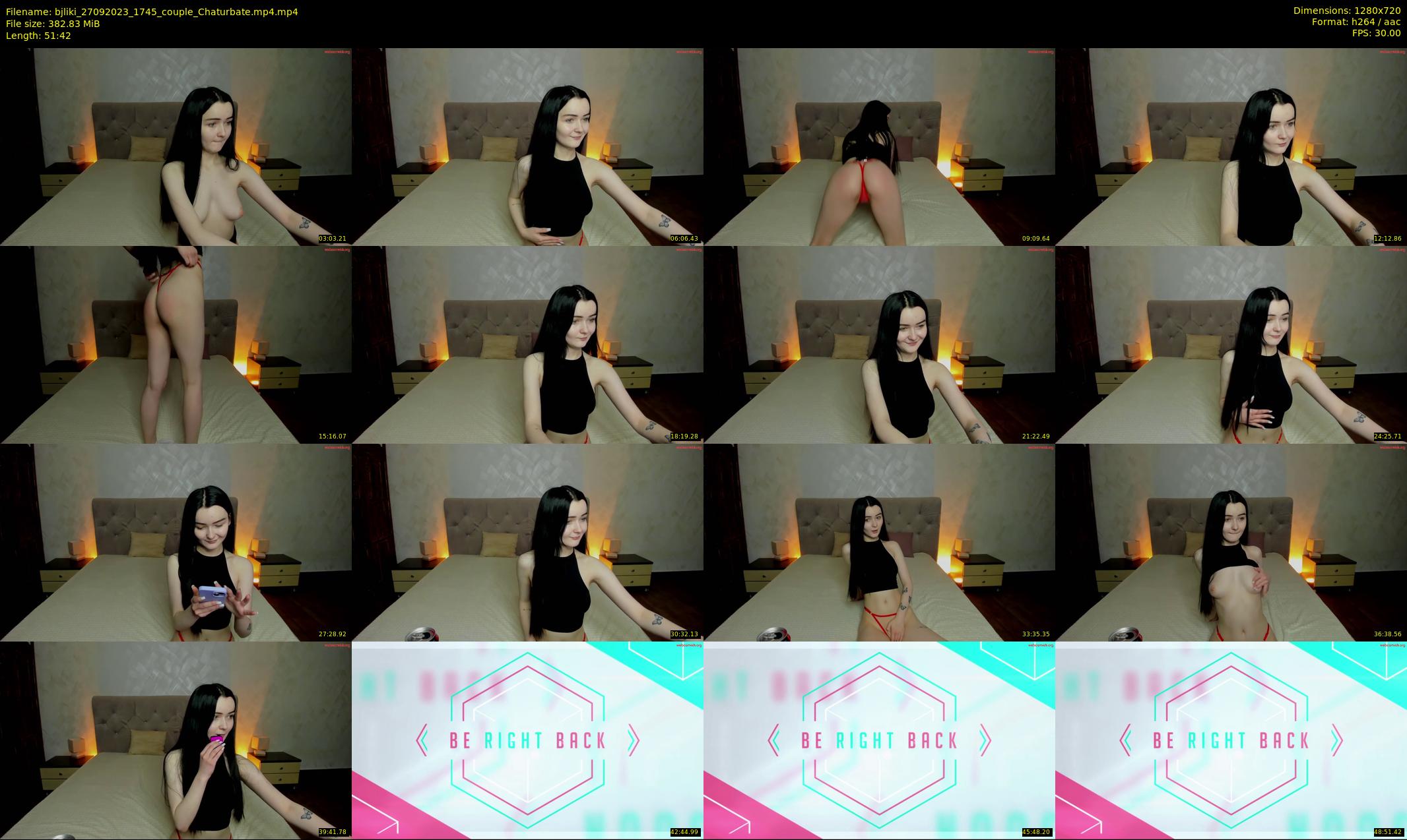 bjliki — 52 minute Chaturbate couple cam show recording, 720p, Sep 27, 2023