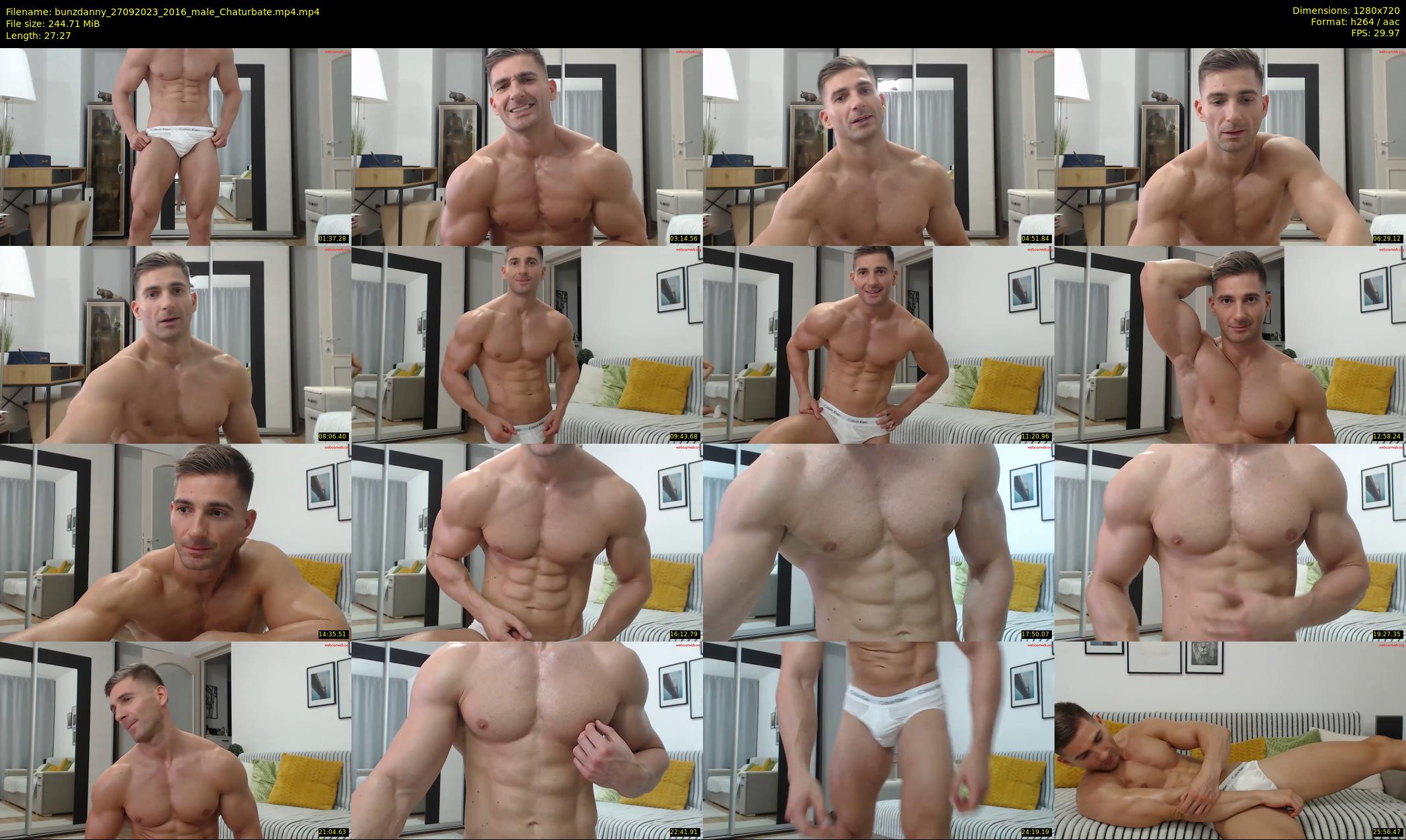 bunzdanny — 28 minute Chaturbate male cam show recording, 720p, Sep 27, 2023