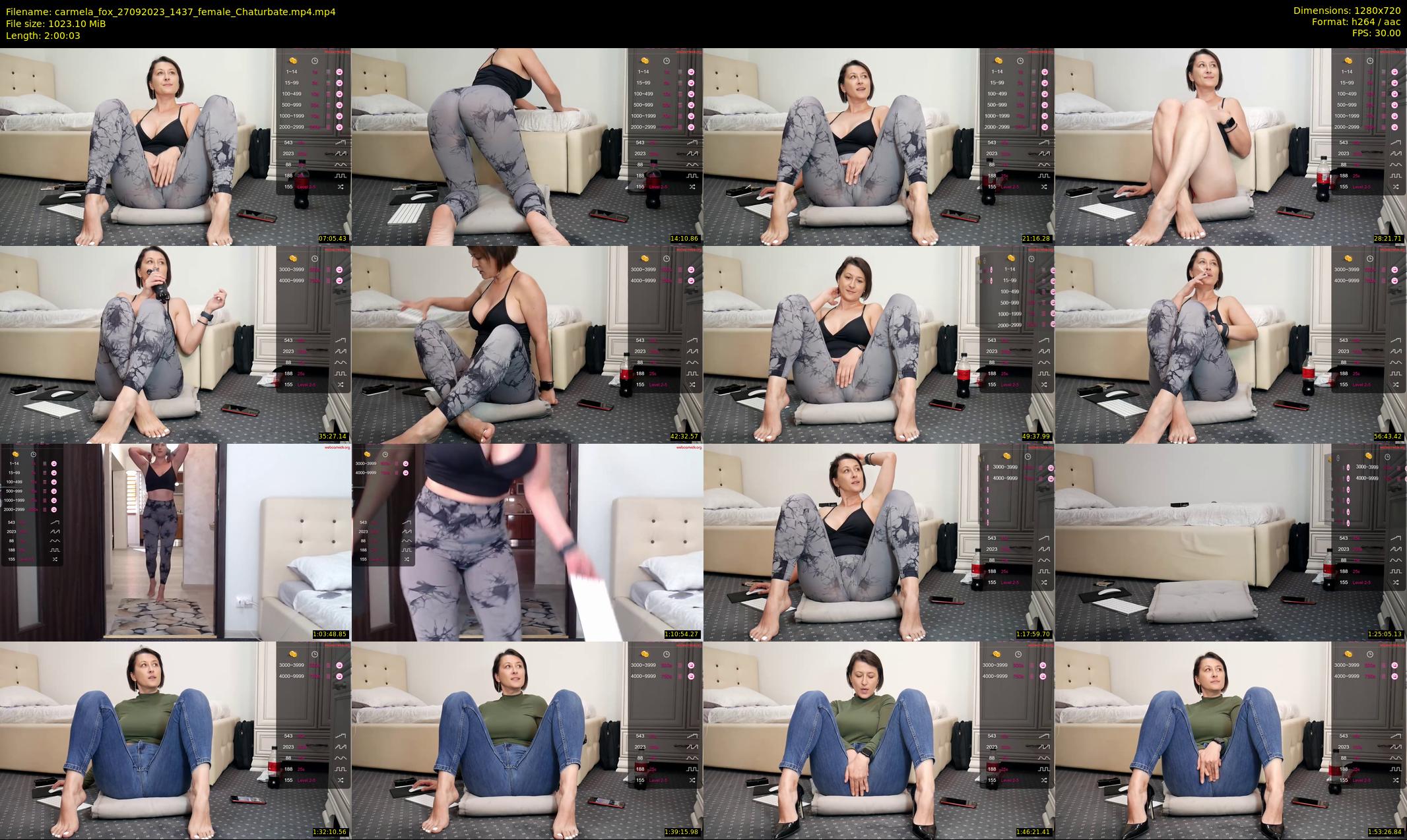 carmela_fox — 121 minute Chaturbate female cam show recording, 720p, Sep 27, 2023