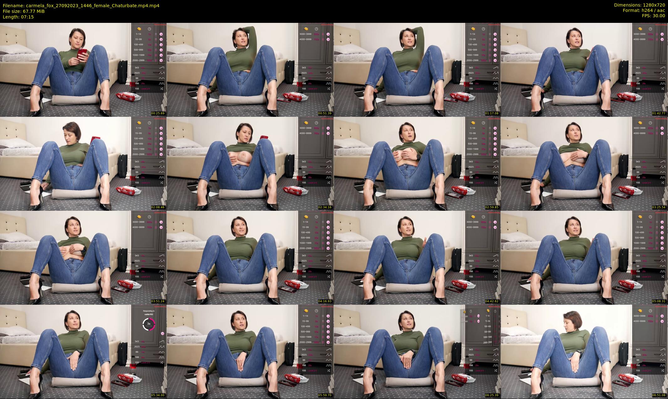 carmela_fox — 8 minute Chaturbate female cam show recording, 720p, Sep 27, 2023