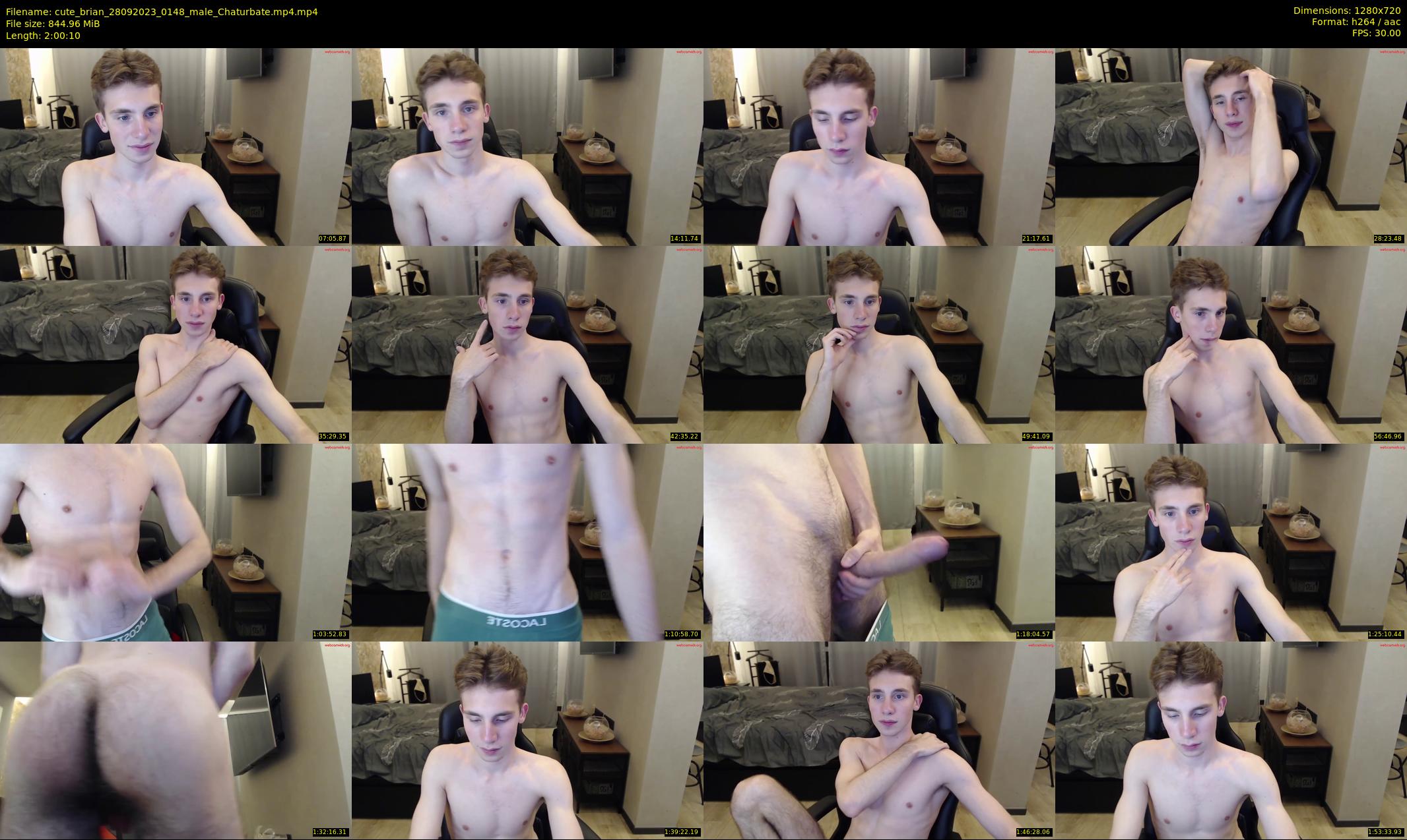 cute_brian — 121 minute Chaturbate male cam show recording, 720p, Sep 28, 2023