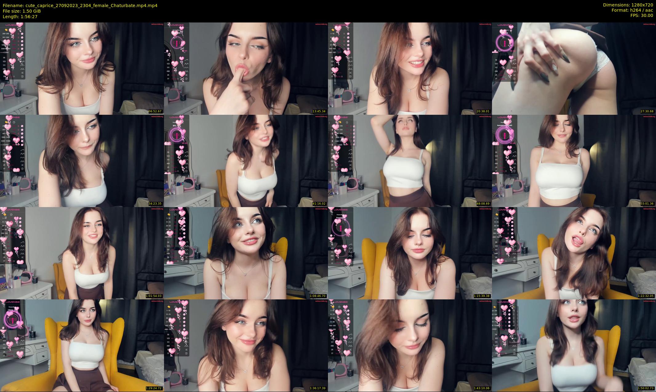 cute_caprice — 117 minute Chaturbate female cam show recording, 720p, Sep 27, 2023