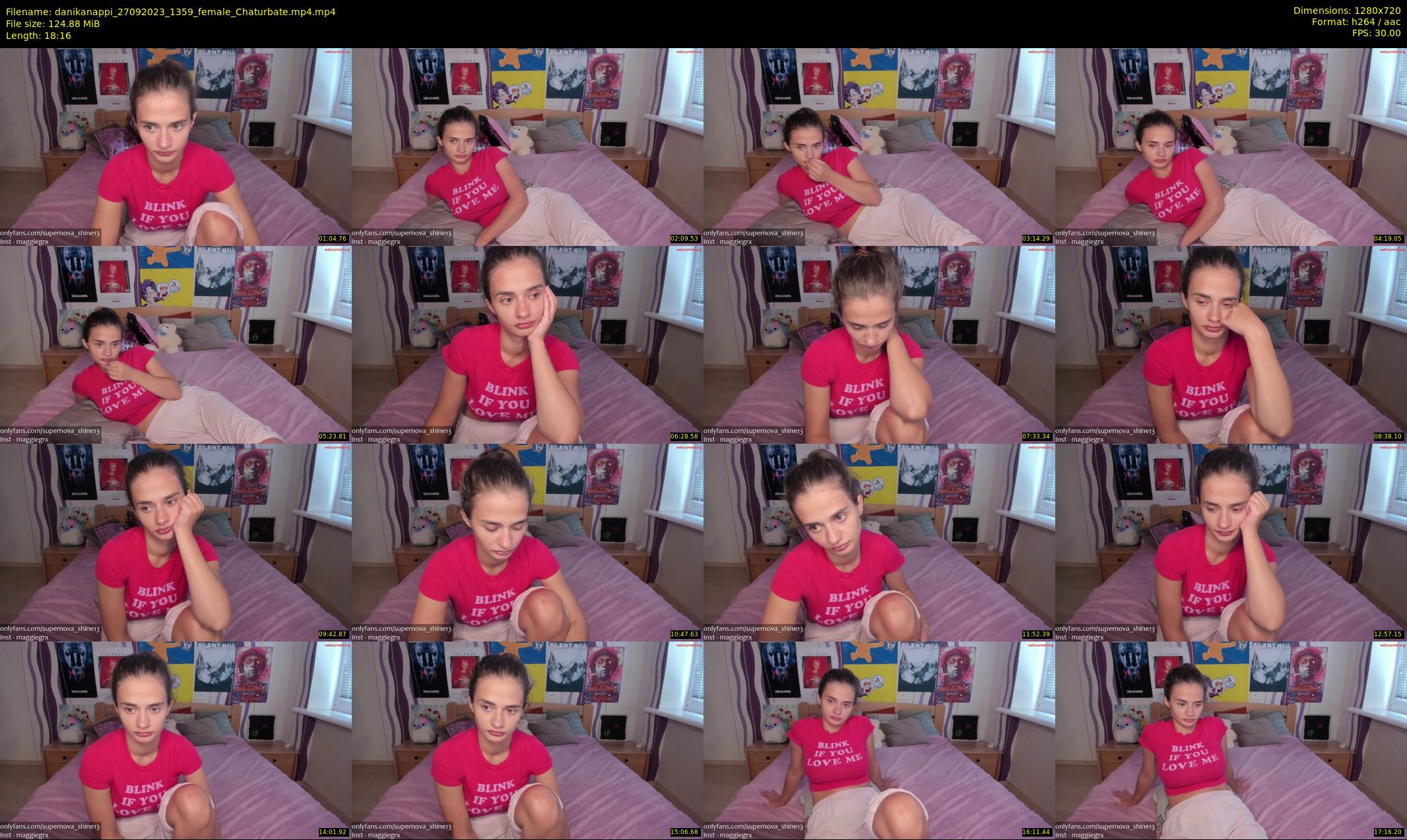 danikanappi — 19 minute Chaturbate female cam show recording, 720p, Sep 27, 2023
