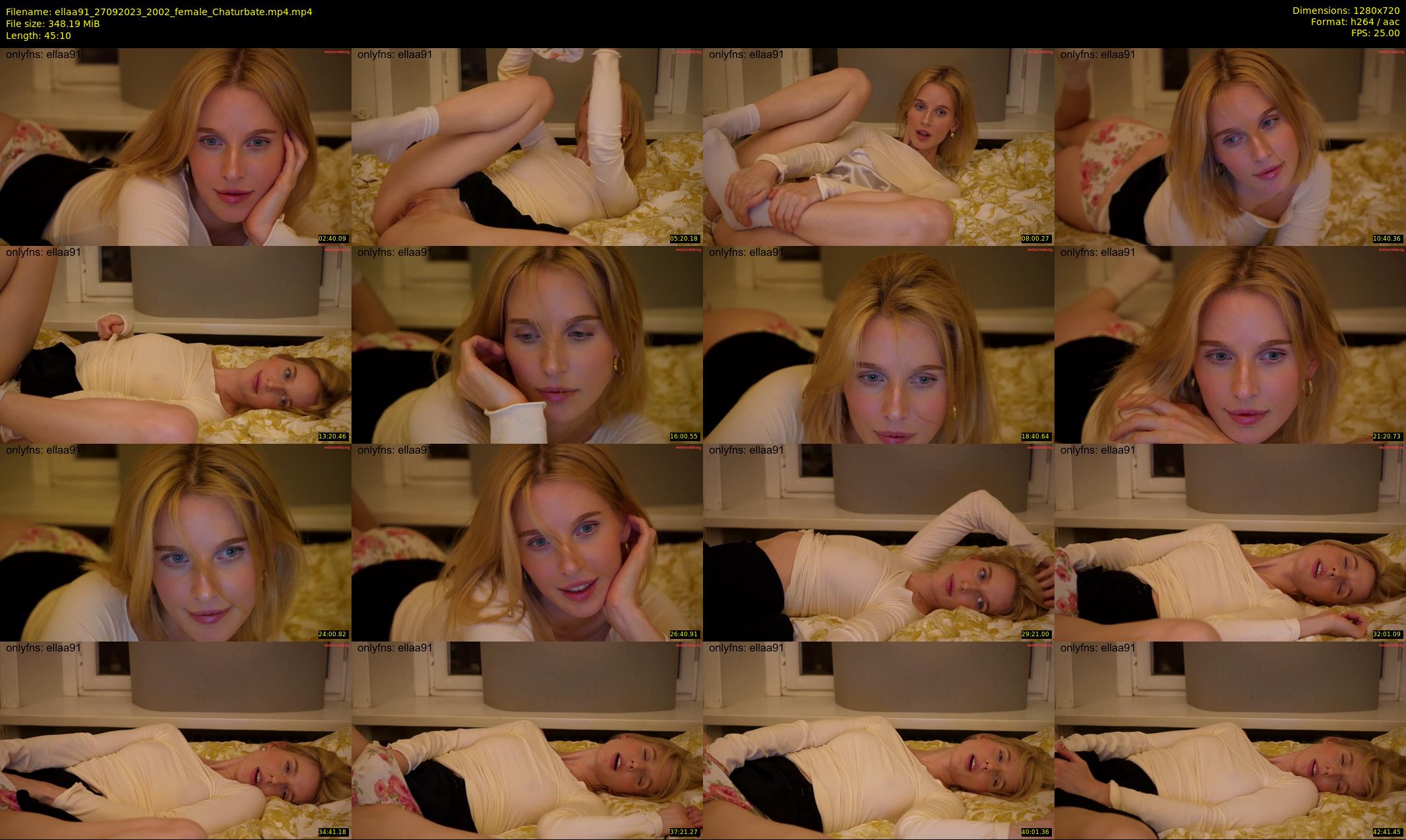 ellaa91 — 46 minute Chaturbate female cam show recording, 720p, Sep 27, 2023