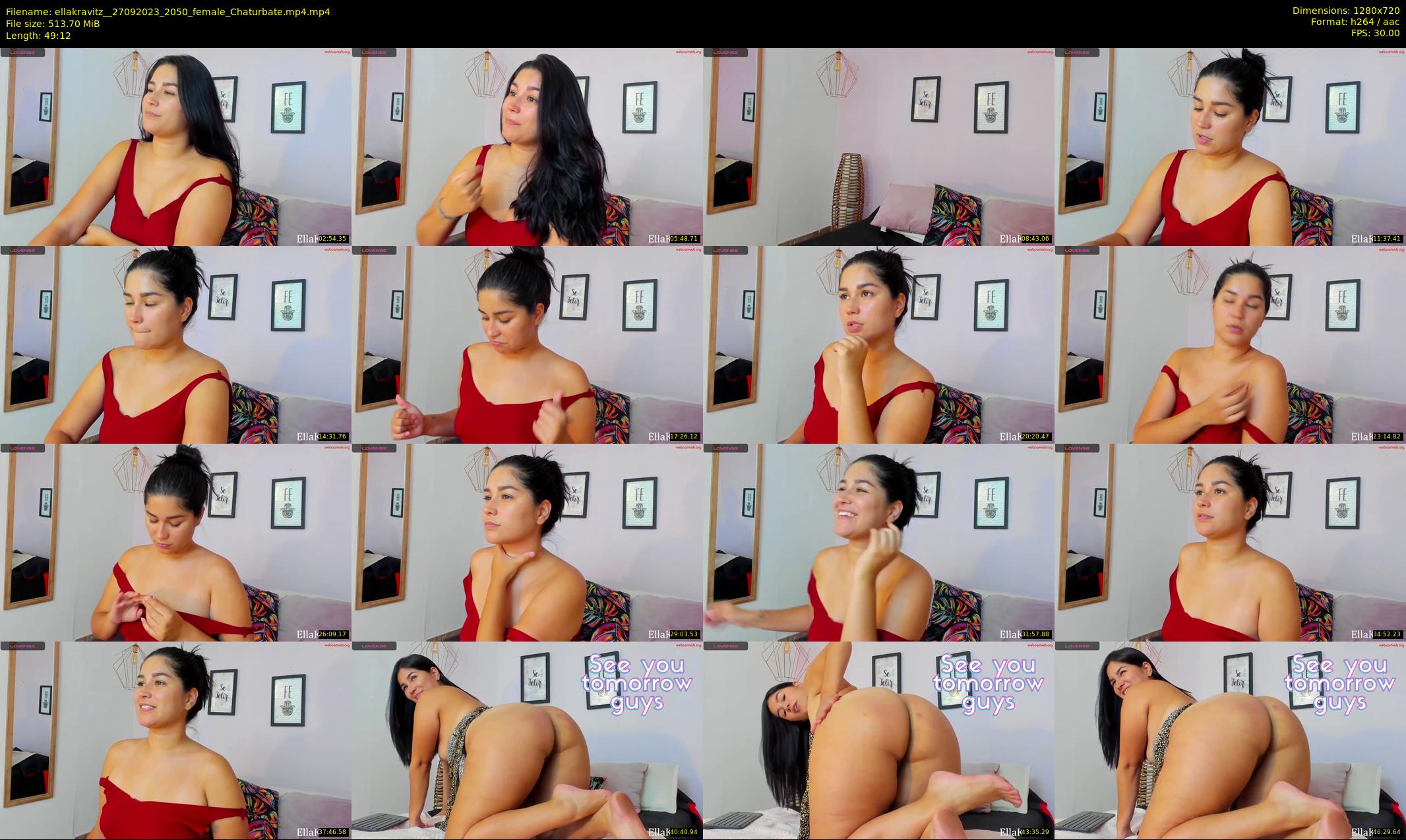 ellakravitz_ — 50 minute Chaturbate female cam show recording, 720p, Sep 27, 2023