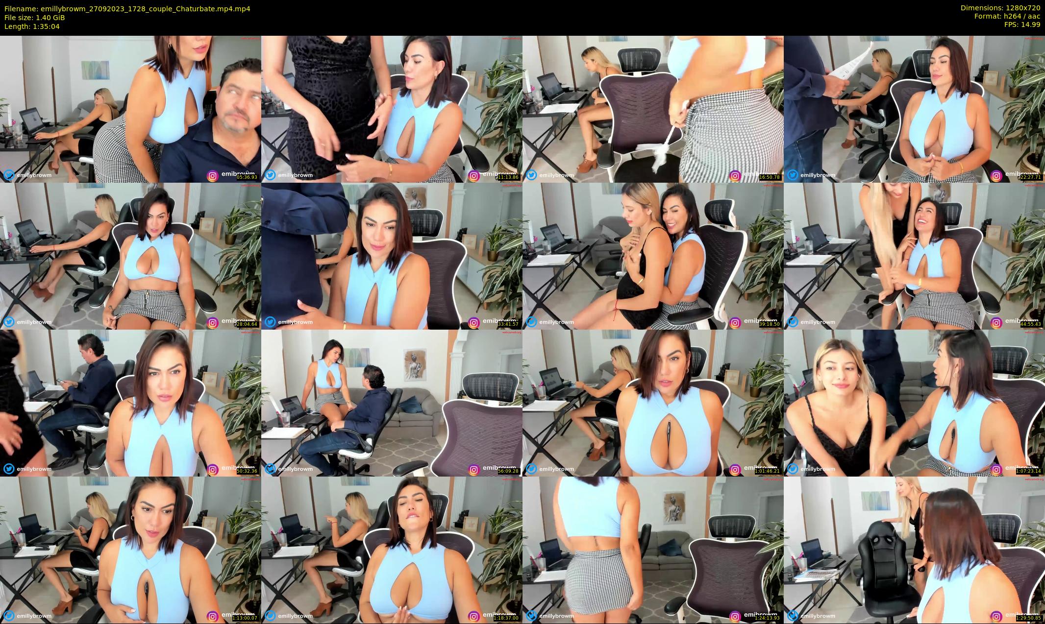 emillybrowm — 96 minute Chaturbate couple cam show recording, 720p, Sep 27, 2023