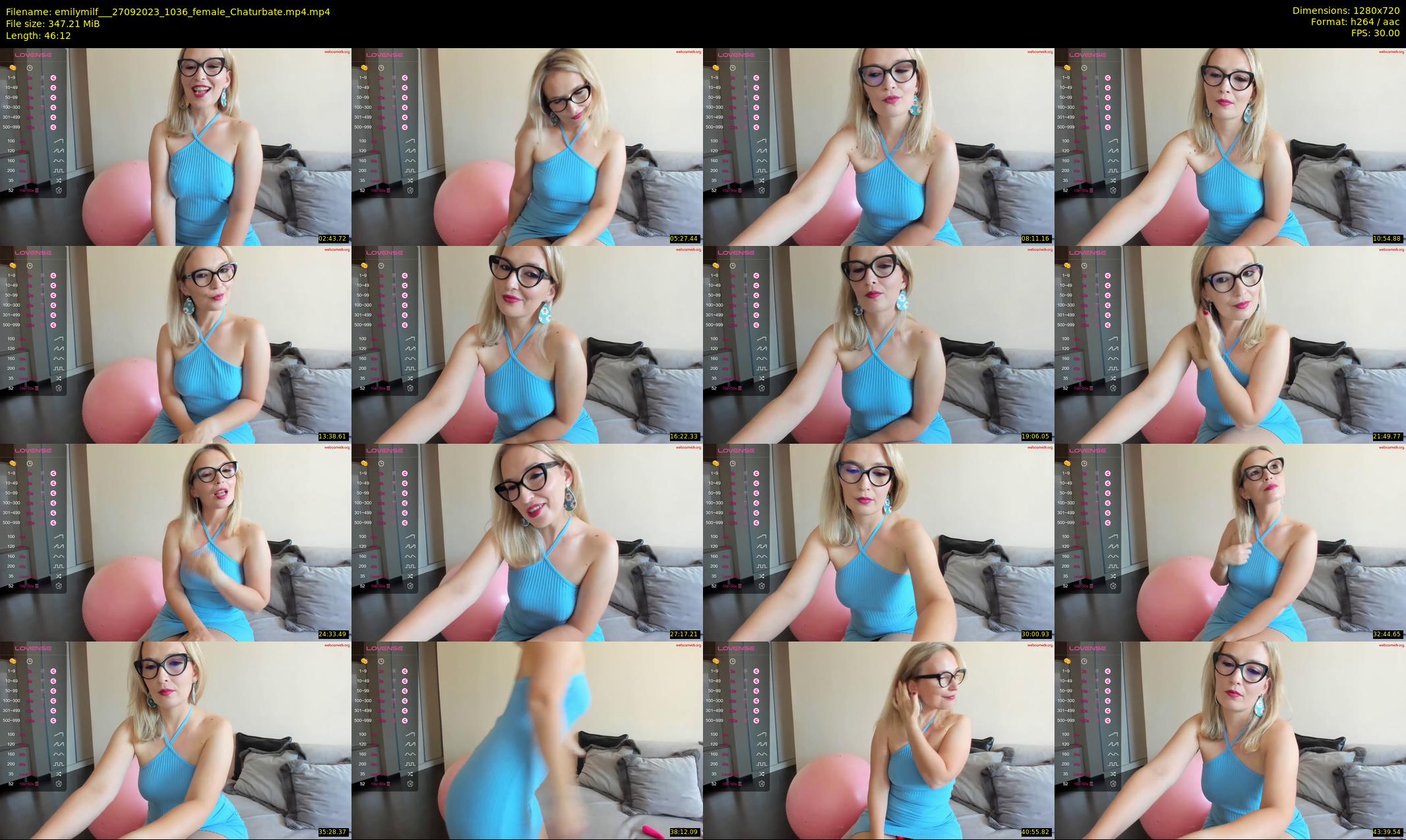 emilymilf__ — 47 minute Chaturbate female cam show recording, 720p, Sep 27, 2023