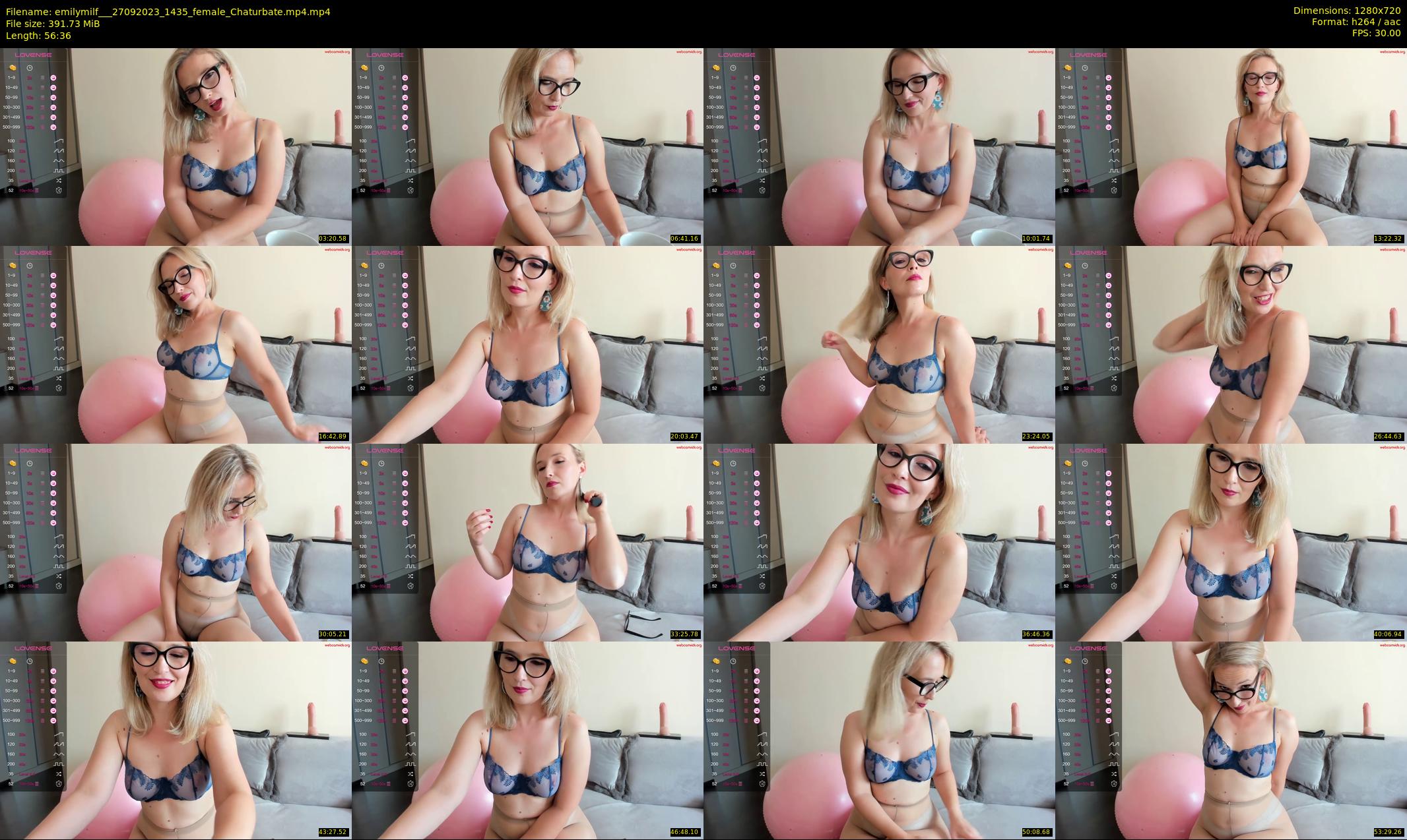 emilymilf__ — 57 minute Chaturbate female cam show recording, 720p, Sep 27, 2023