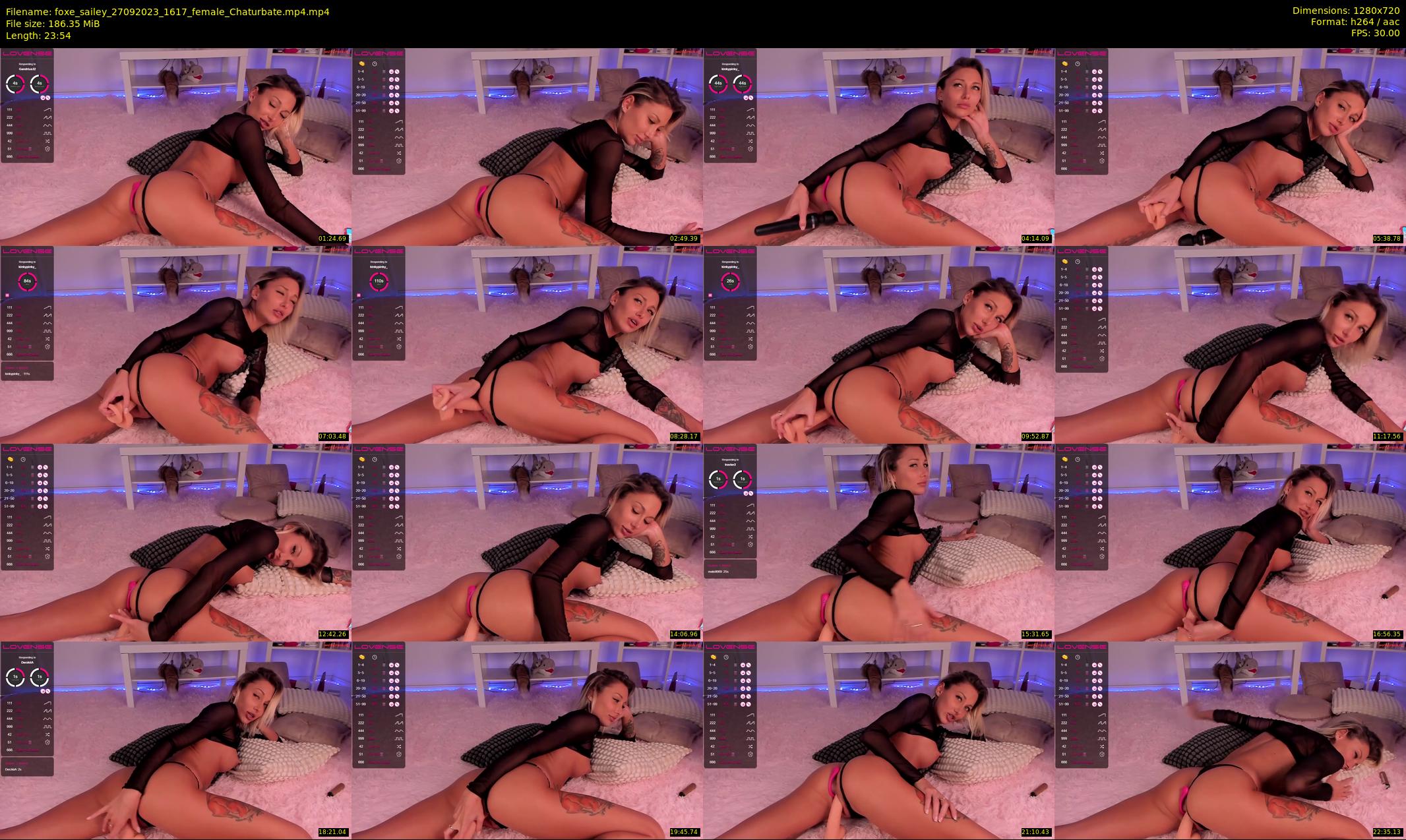 foxe_sailey — 24 minute Chaturbate female cam show recording, 720p, Sep 27, 2023