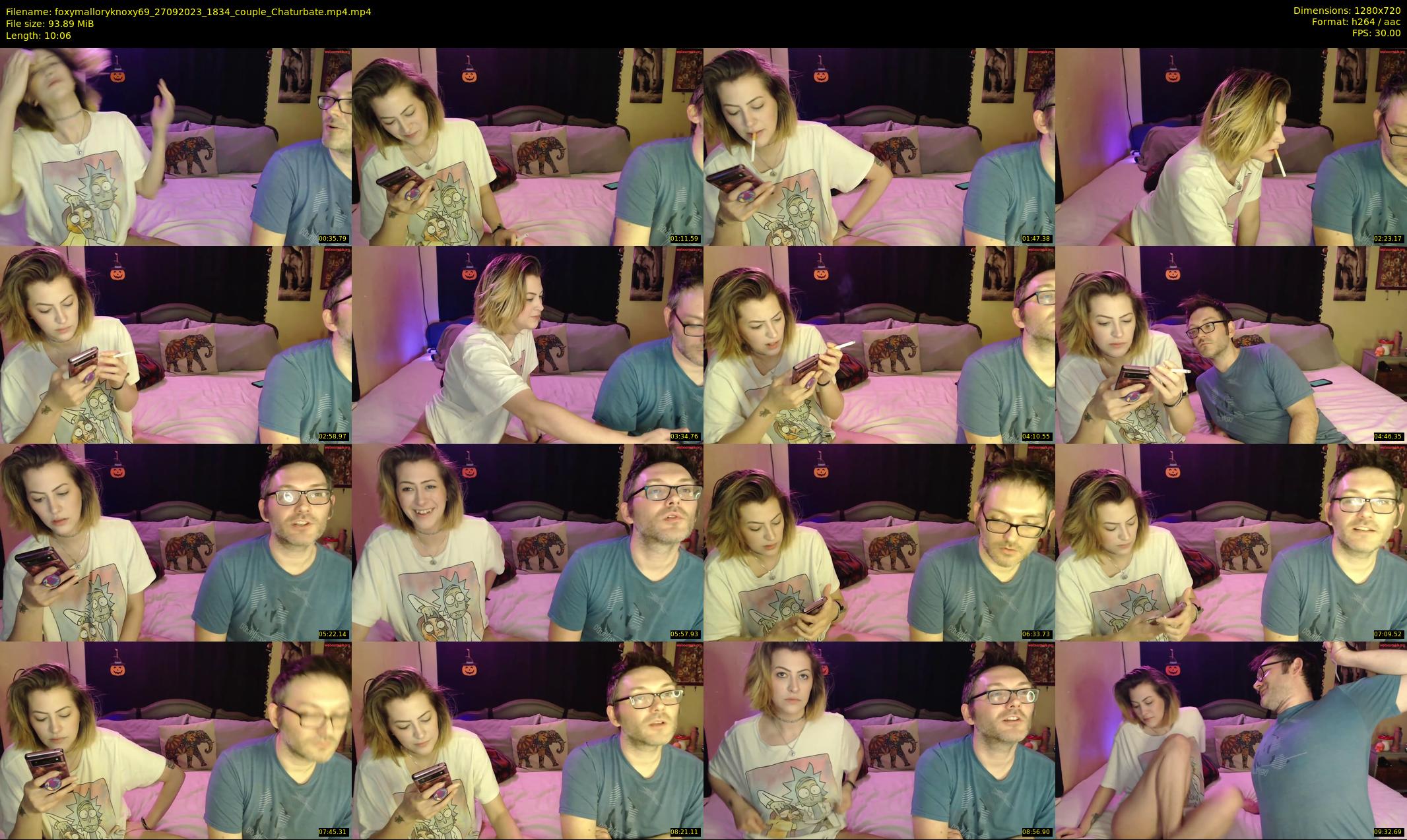 foxymalloryknoxy69 — 11 minute Chaturbate couple cam show recording, 720p, Sep 27, 2023