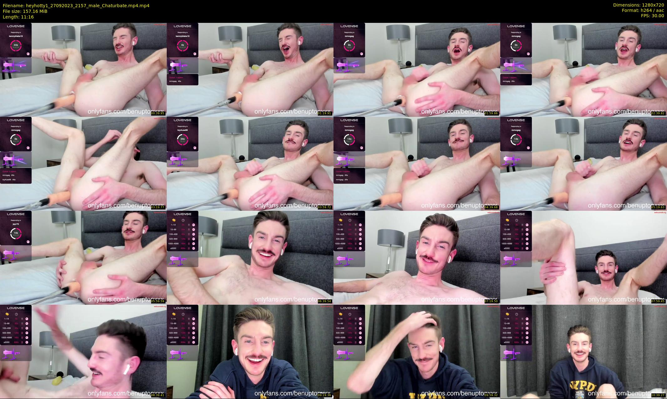 heyhotty1 — 12 minute Chaturbate male cam show recording, 720p, Sep 27, 2023