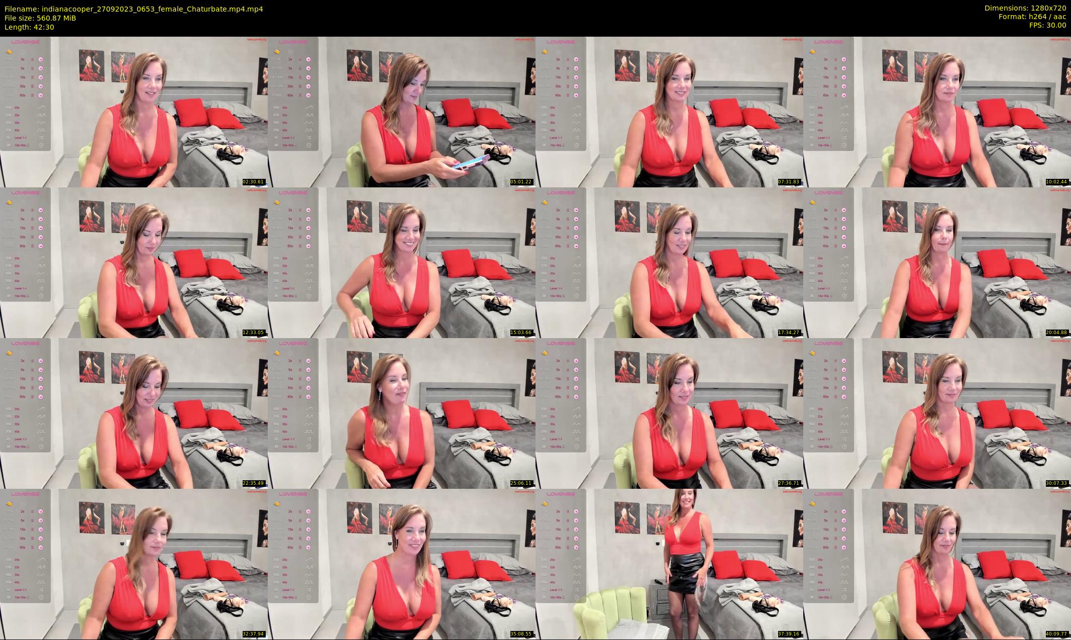indianacooper — 43 minute Chaturbate female cam show recording, 720p, Sep 27, 2023