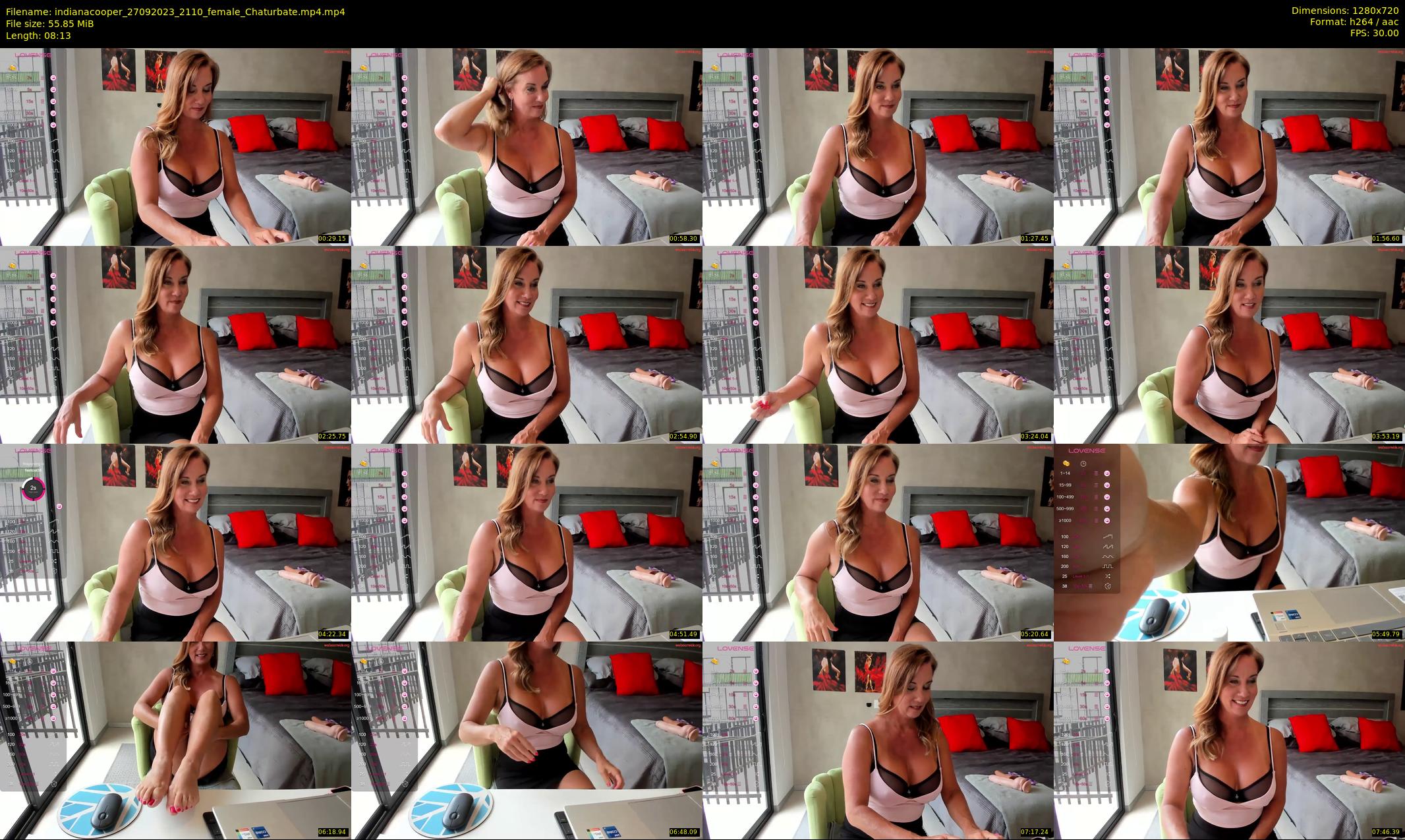 indianacooper — 9 minute Chaturbate female cam show recording, 720p, Sep 27, 2023