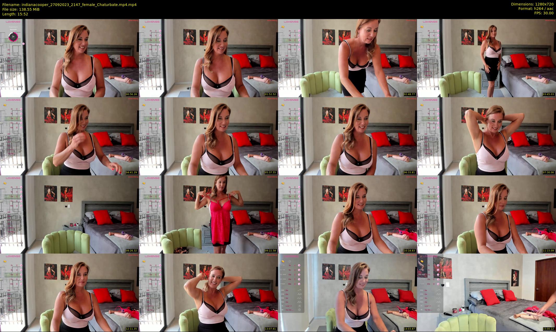 indianacooper — 16 minute Chaturbate female cam show recording, 720p, Sep 27, 2023