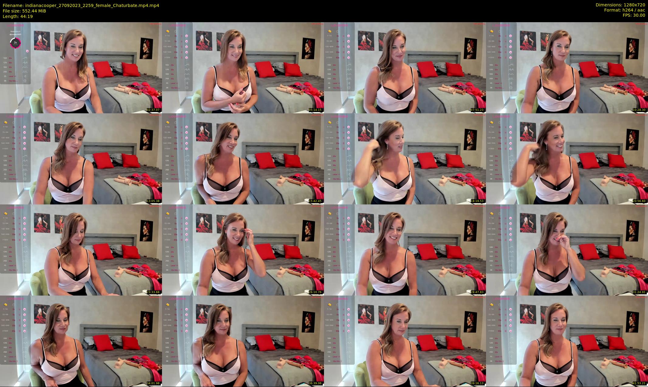indianacooper — 45 minute Chaturbate female cam show recording, 720p, Sep 27, 2023