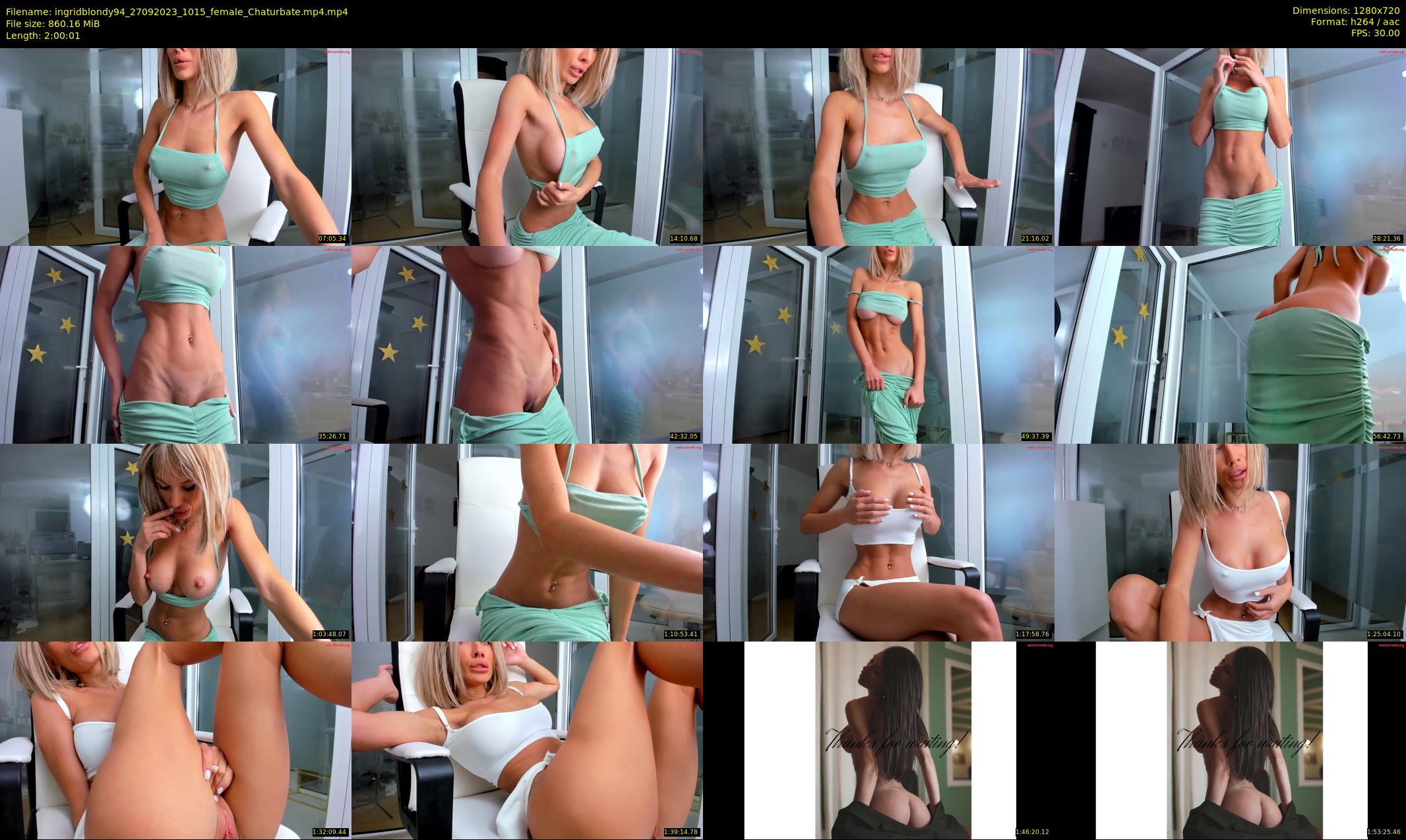 ingridblondy94 — 121 minute Chaturbate female cam show recording, 720p, Sep 27, 2023