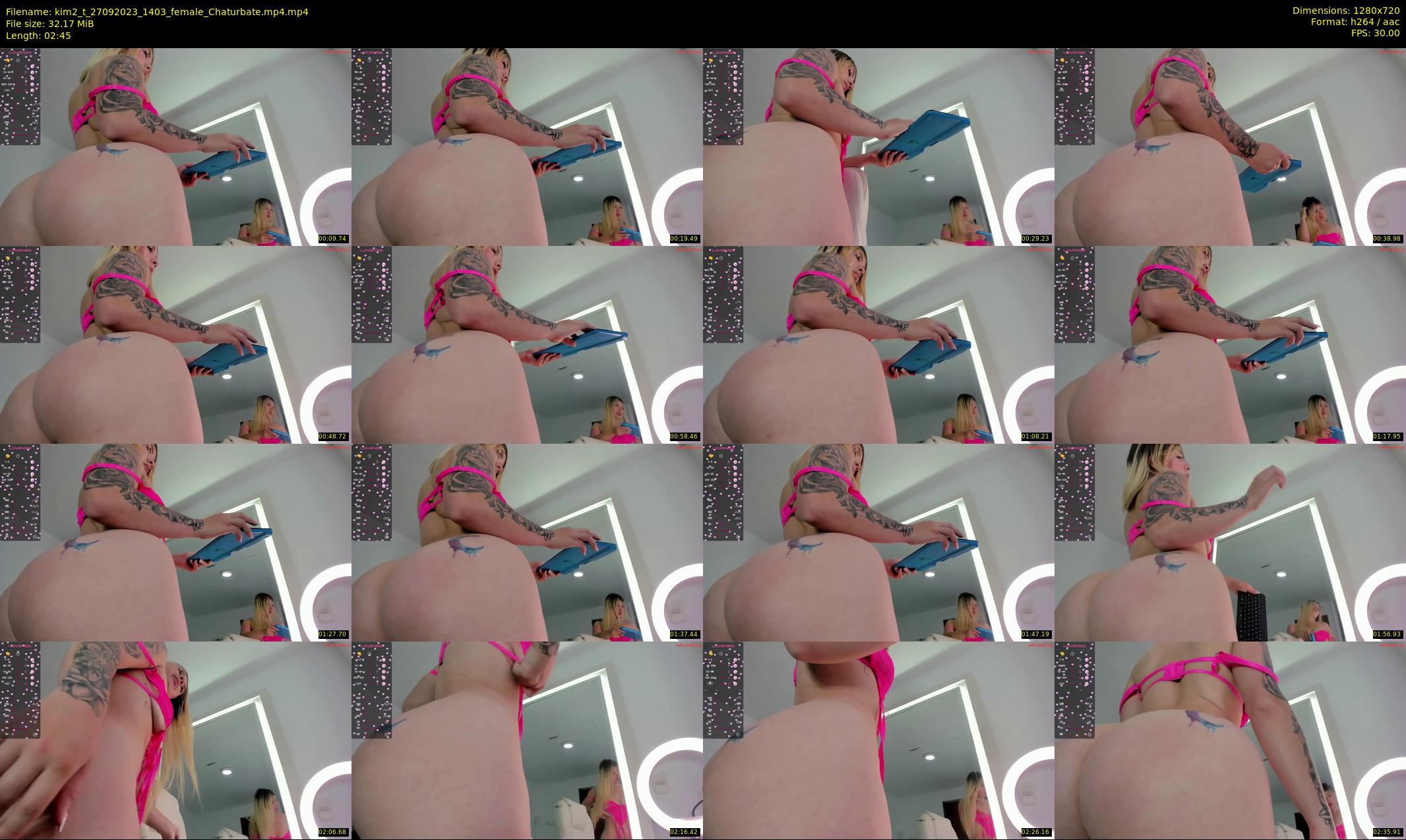 kim2_t — 3 minute Chaturbate female cam show recording, 720p, Sep 27, 2023