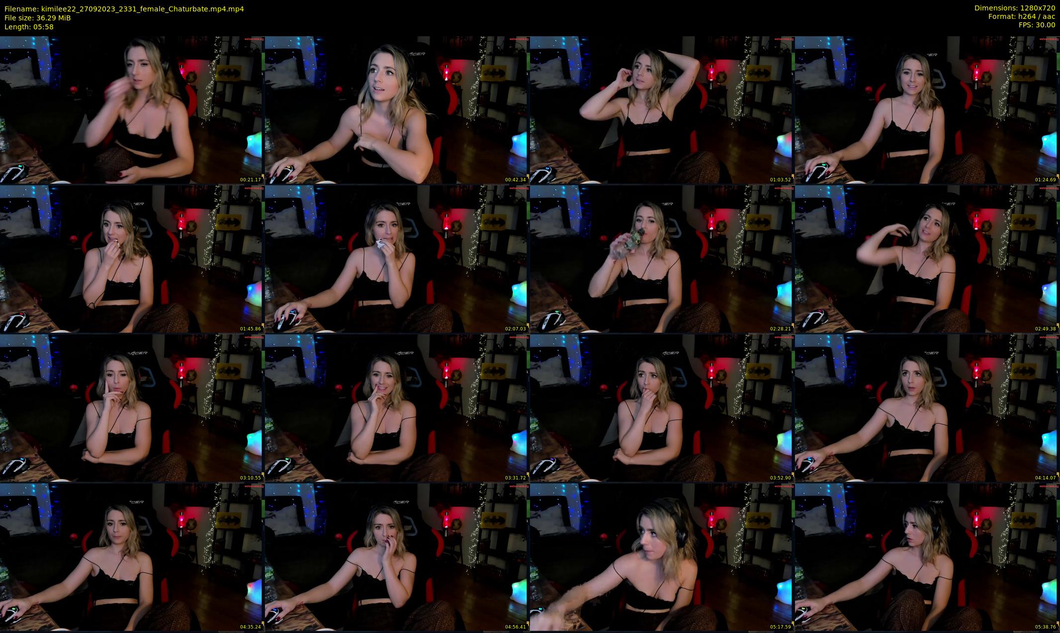 kimilee22 — 6 minute Chaturbate female cam show recording, 720p, Sep 27, 2023