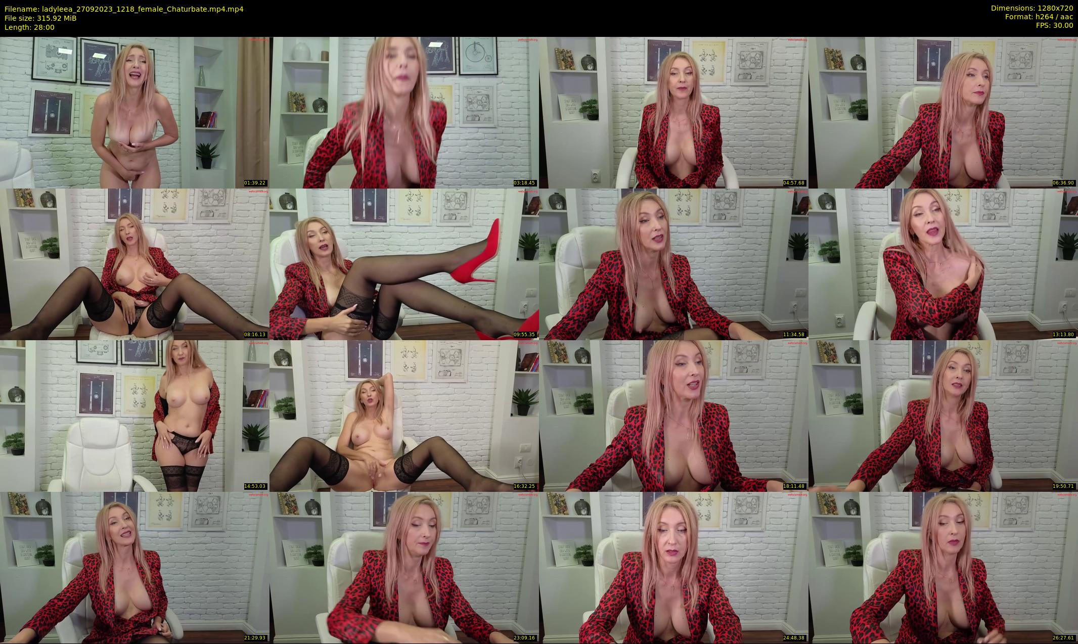 ladyleea — 28 minute Chaturbate female cam show recording, 720p, Sep 27, 2023