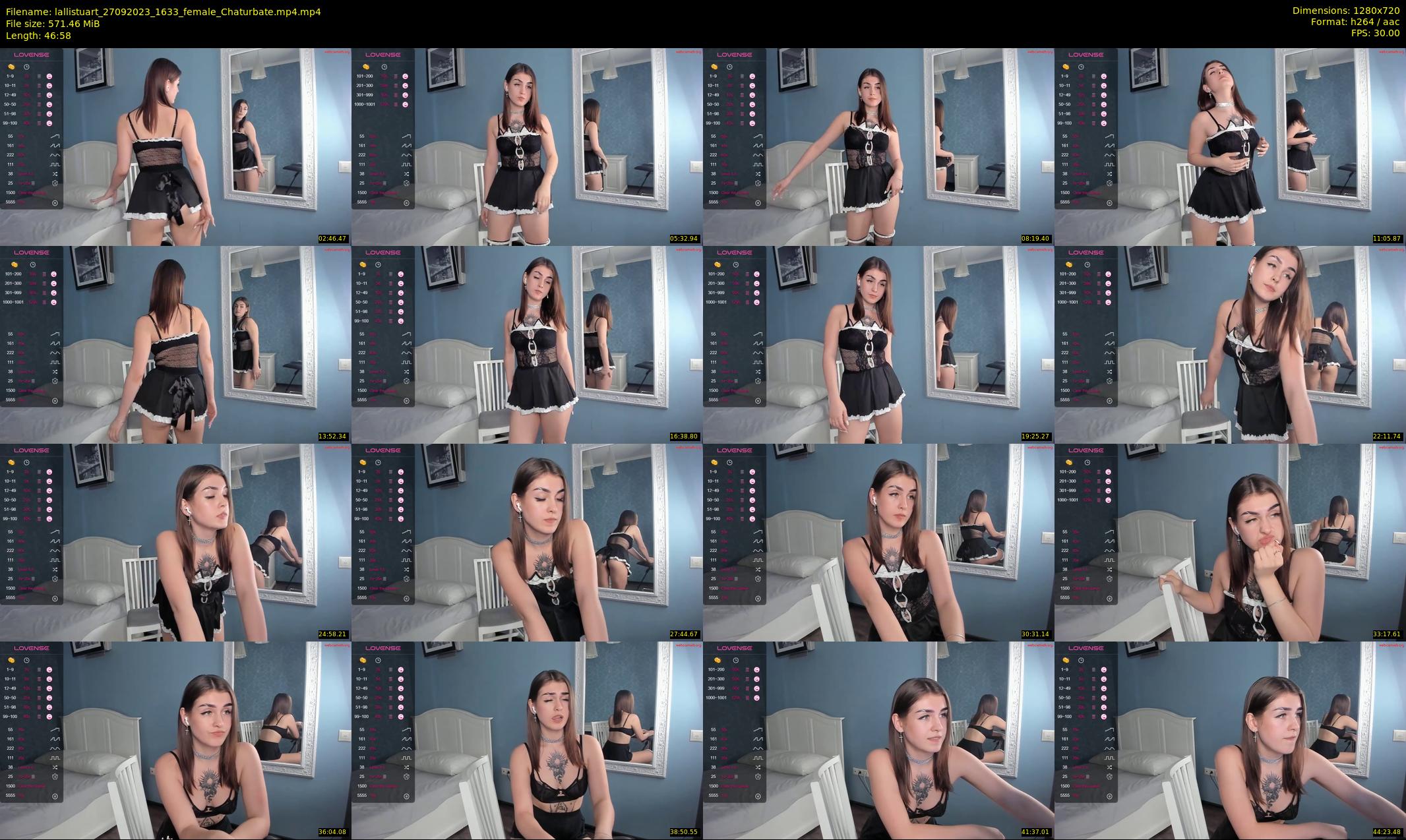 lallistuart — 47 minute Chaturbate female cam show recording, 720p, Sep 27, 2023