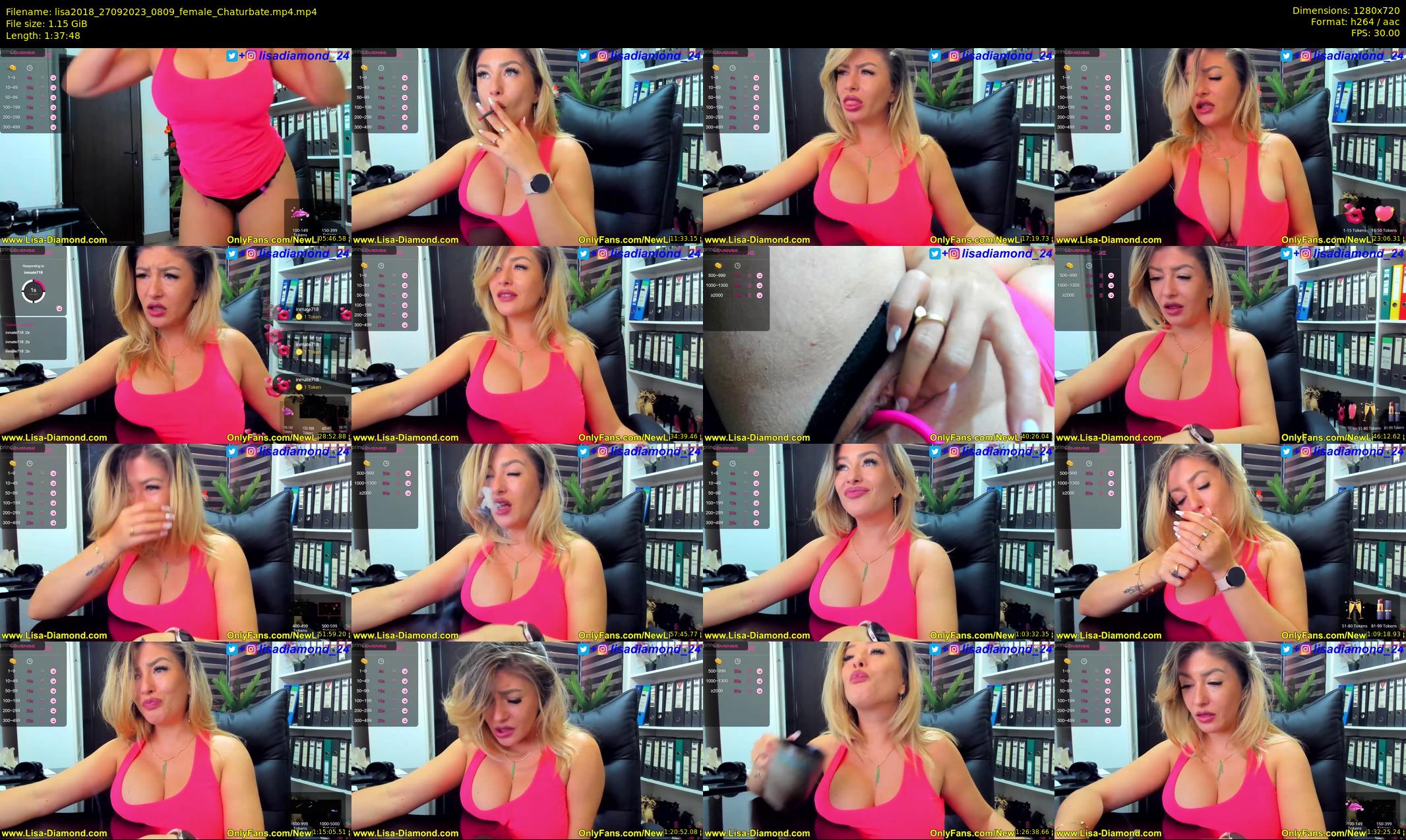 lisa2018 — 98 minute Chaturbate female cam show recording, 720p, Sep 27, 2023