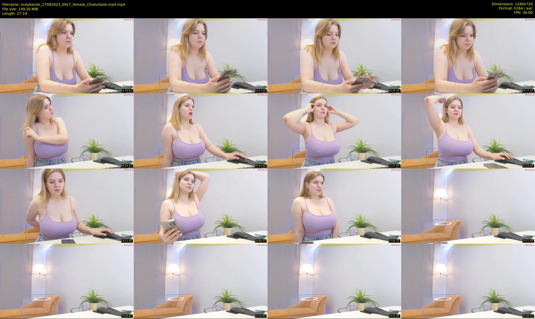 lovlybambi — 28 minute Chaturbate female cam show recording, 720p, Sep 27, 2023