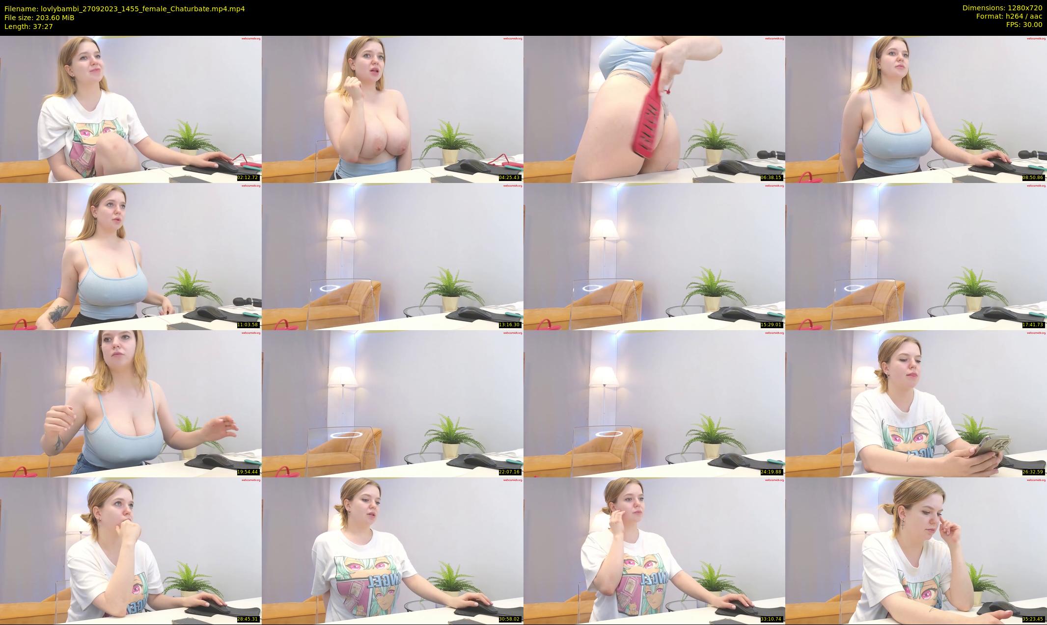 lovlybambi — 38 minute Chaturbate female cam show recording, 720p, Sep 27, 2023