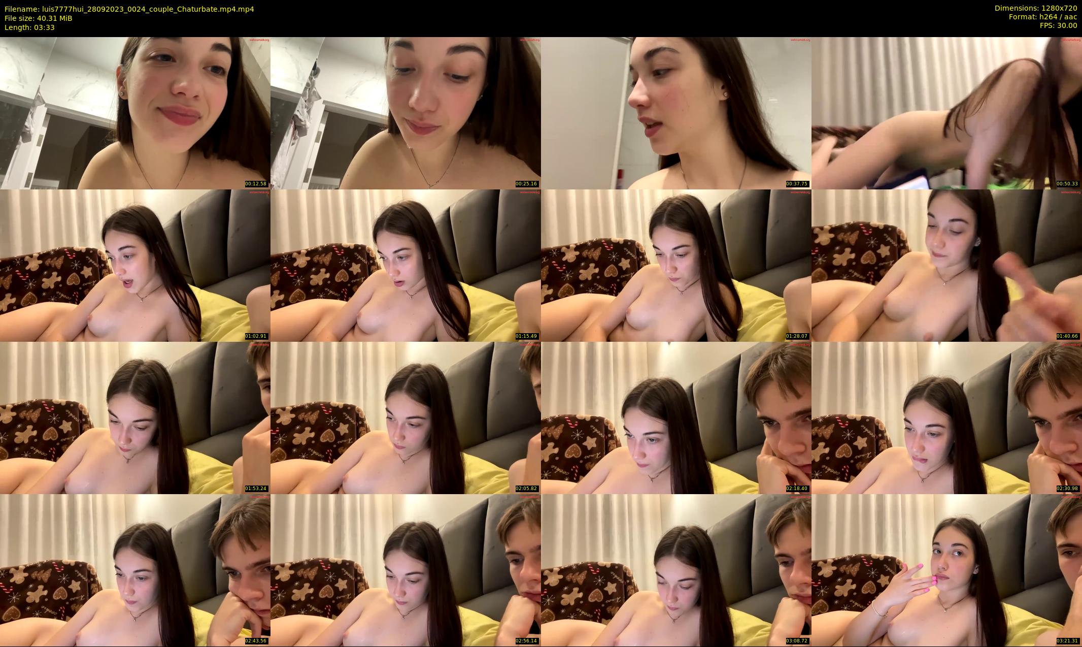 luis7777hui — 4 minute Chaturbate couple cam show recording, 720p, Sep 28, 2023
