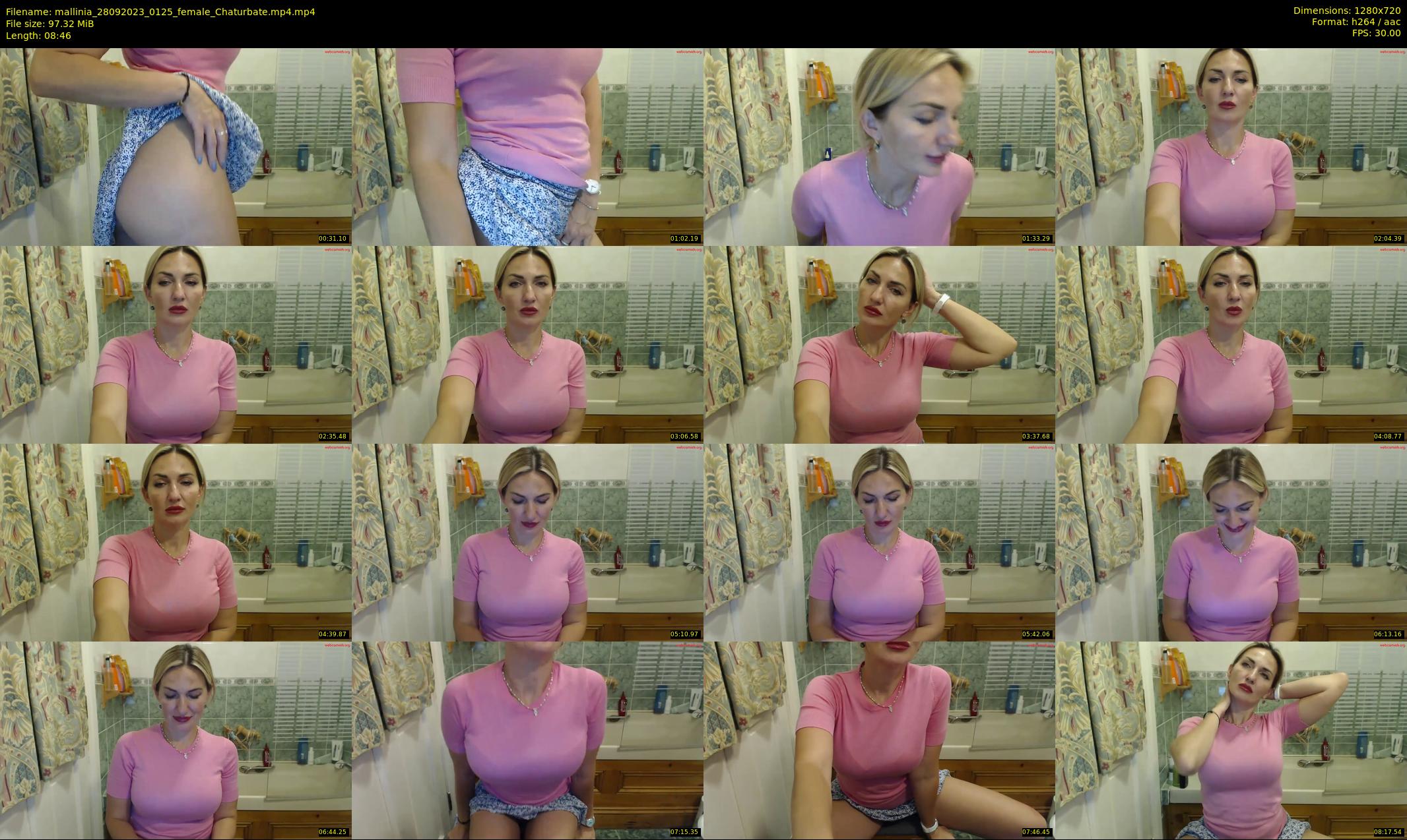 mallinia — 9 minute Chaturbate female cam show recording, 720p, Sep 28, 2023