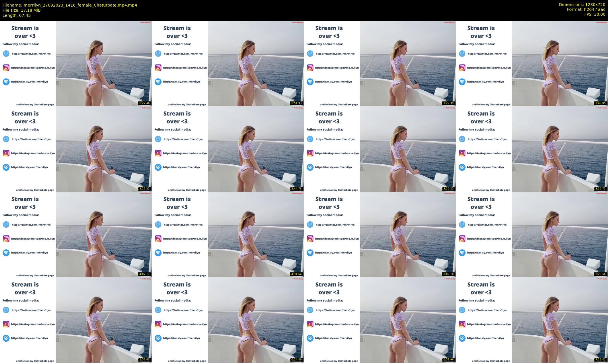 merrilyn — 8 minute Chaturbate female cam show recording, 720p, Sep 27, 2023