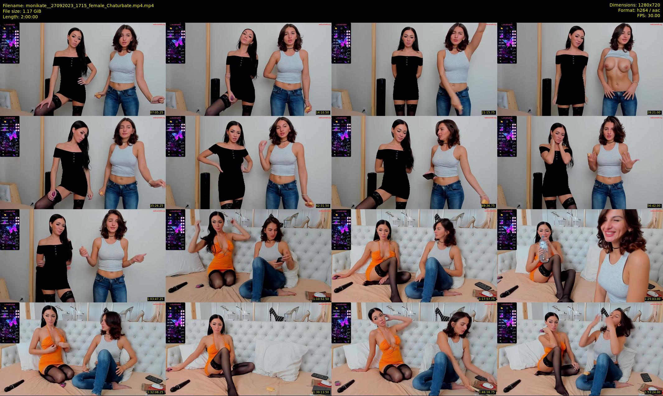monikate_ — 120 minute Chaturbate couple cam show recording, 720p, Sep 27, 2023