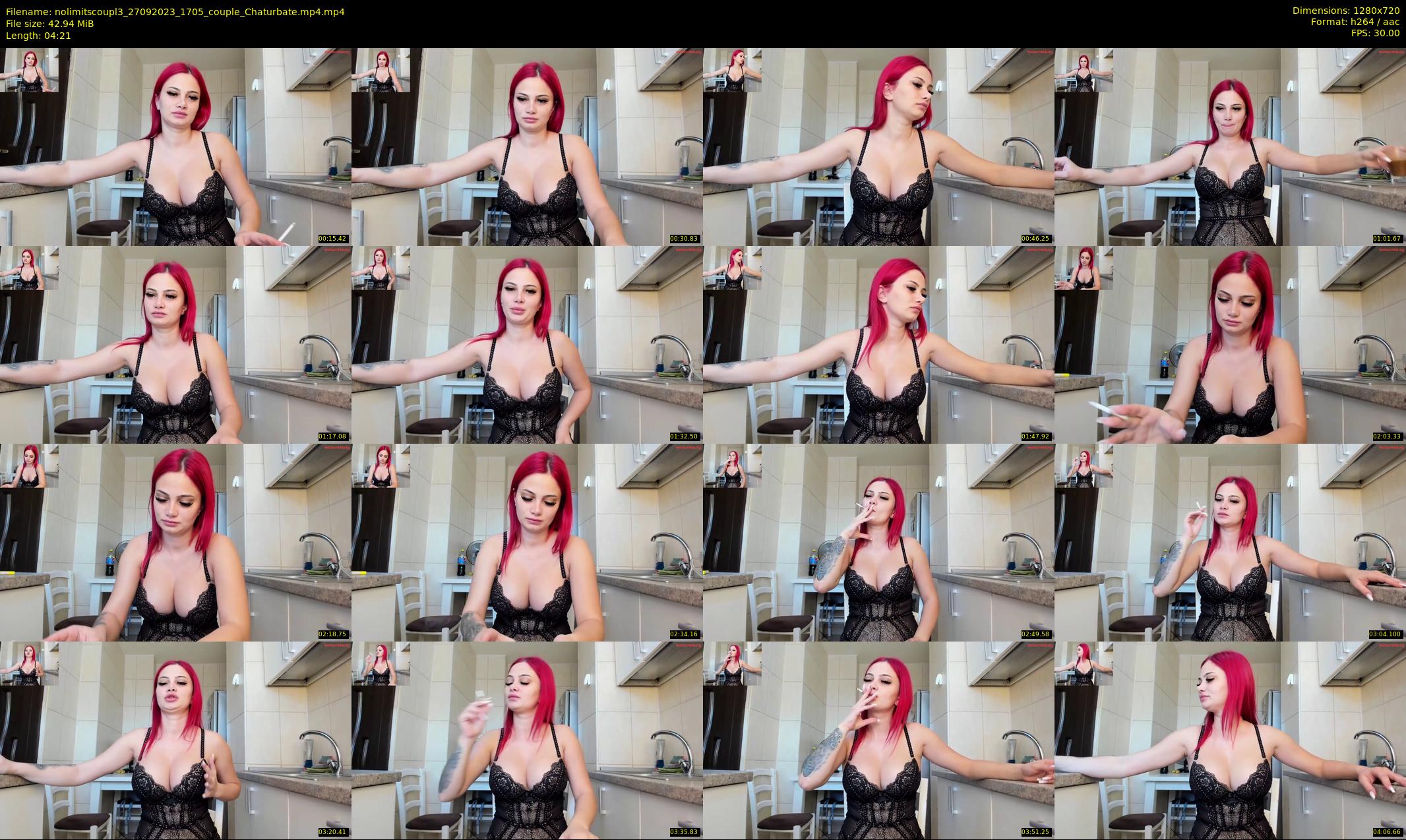 nolimitscoupl3 — 5 minute Chaturbate couple cam show recording, 720p, Sep 27, 2023