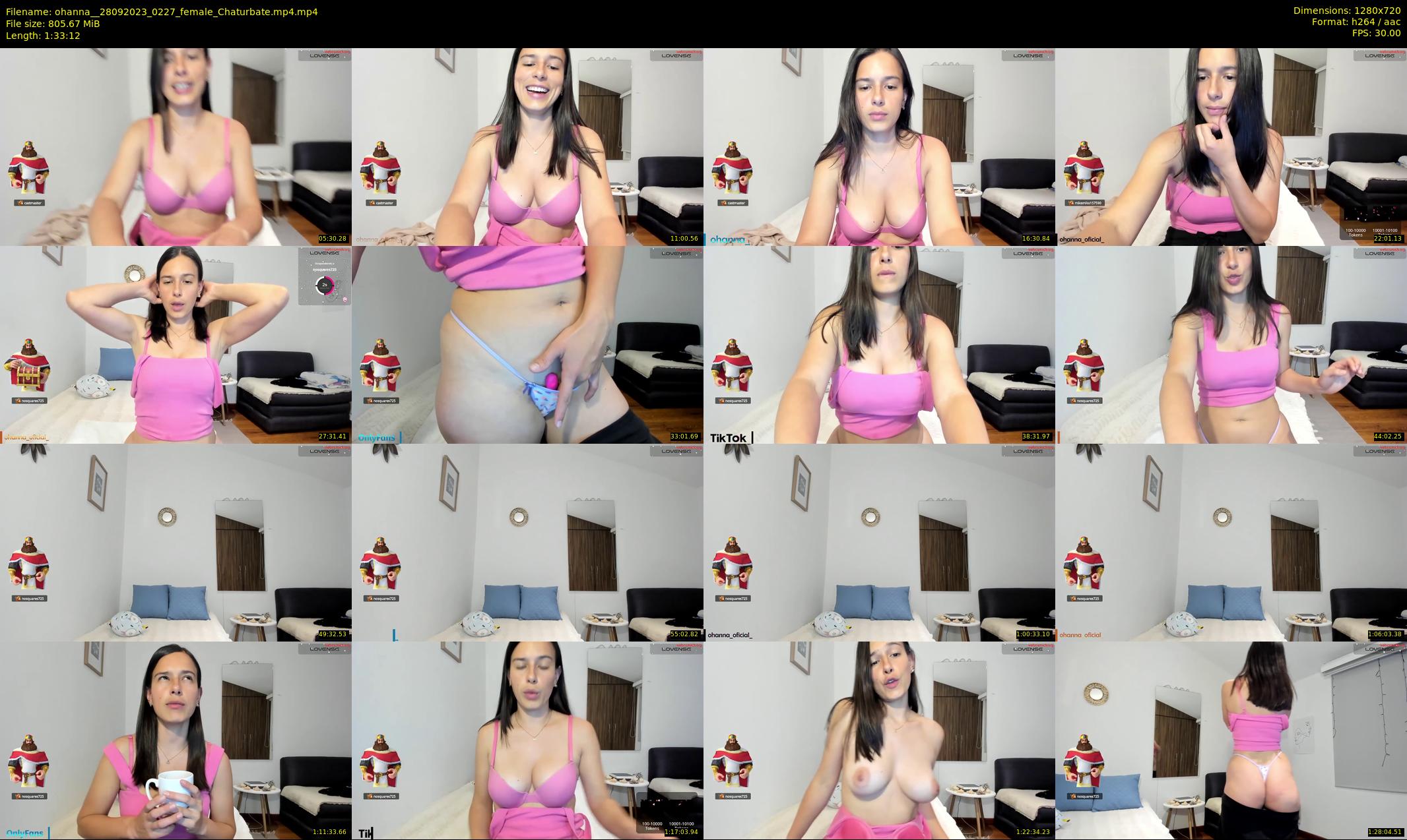 ohanna_ — 94 minute Chaturbate female cam show recording, 720p, Sep 28, 2023