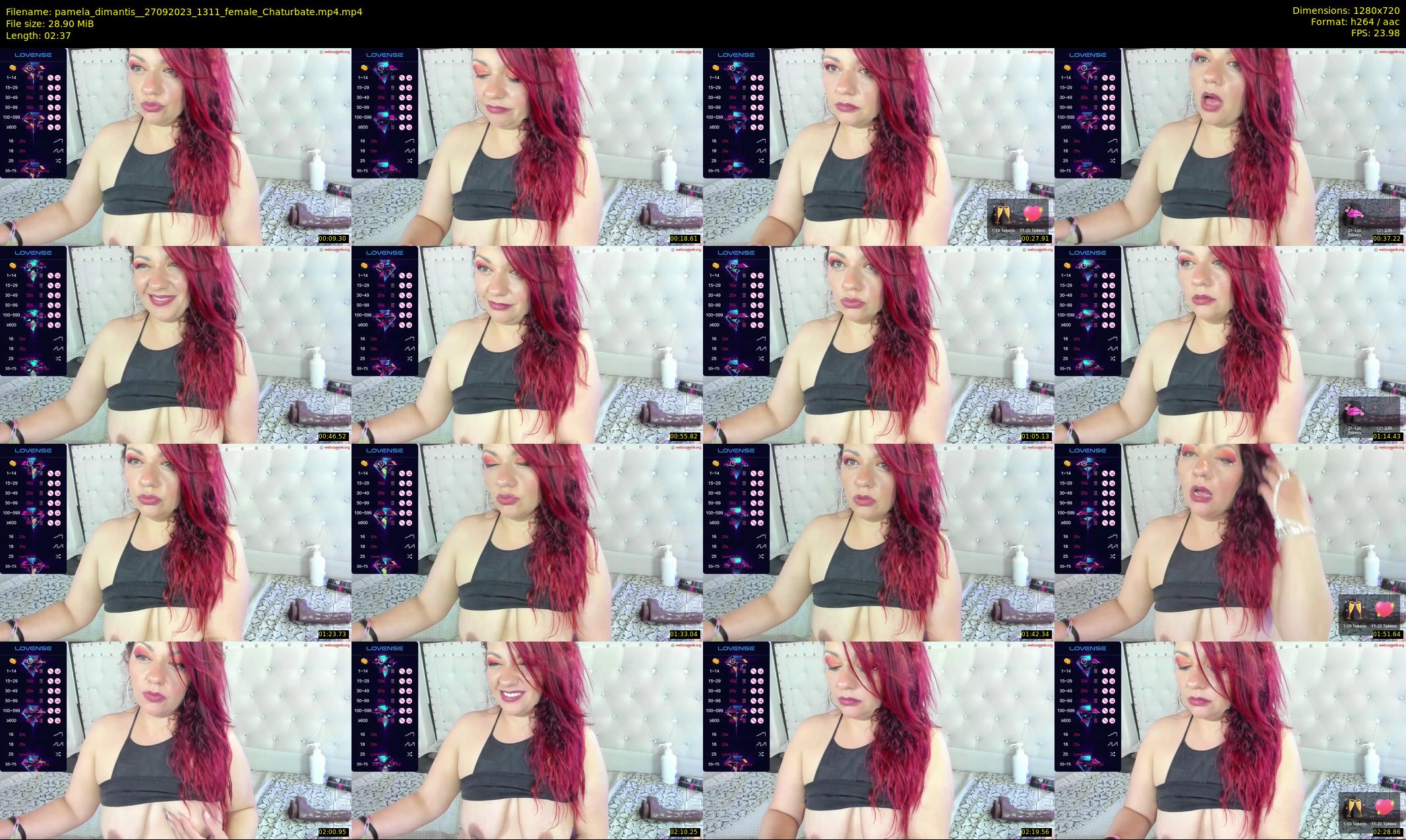 pamela_dimantis_ — 3 minute Chaturbate female cam show recording, 720p, Sep 27, 2023