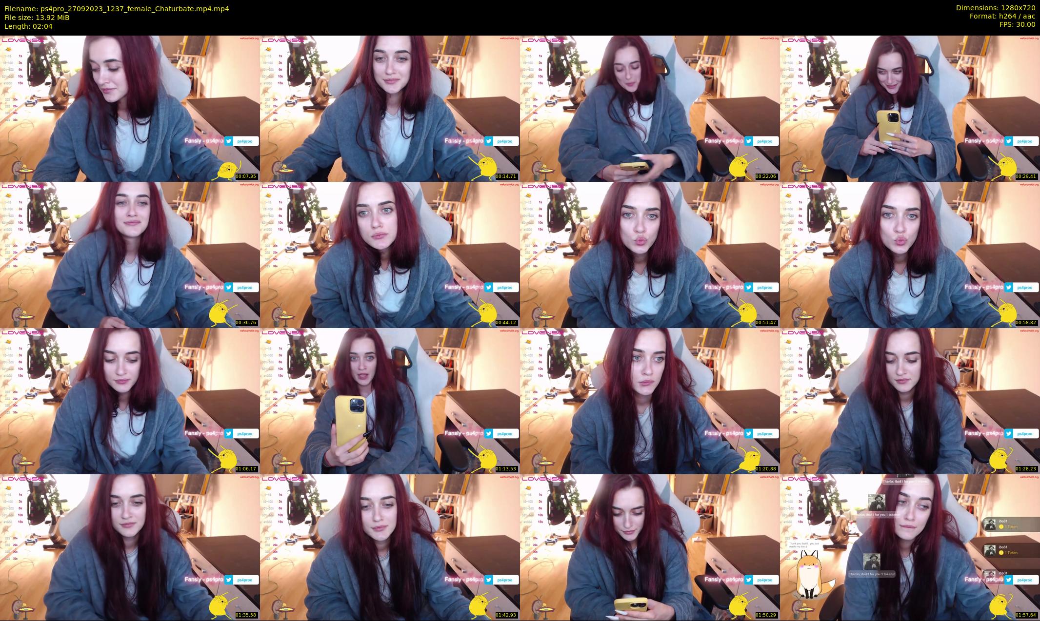 ps4pro — 3 minute Chaturbate female cam show recording, 720p, Sep 27, 2023