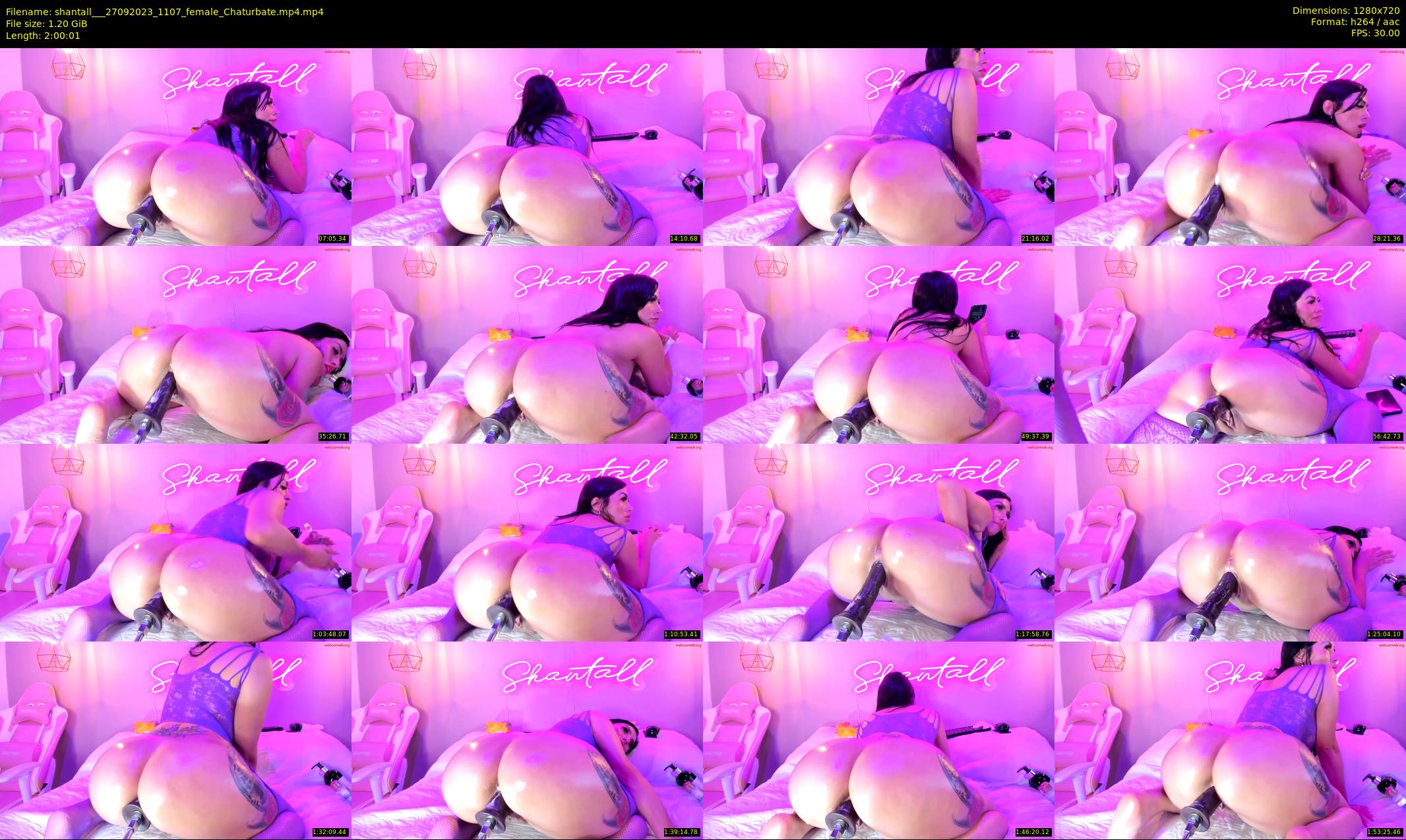 shantall__ — 121 minute Chaturbate female cam show recording, 720p, Sep 27, 2023
