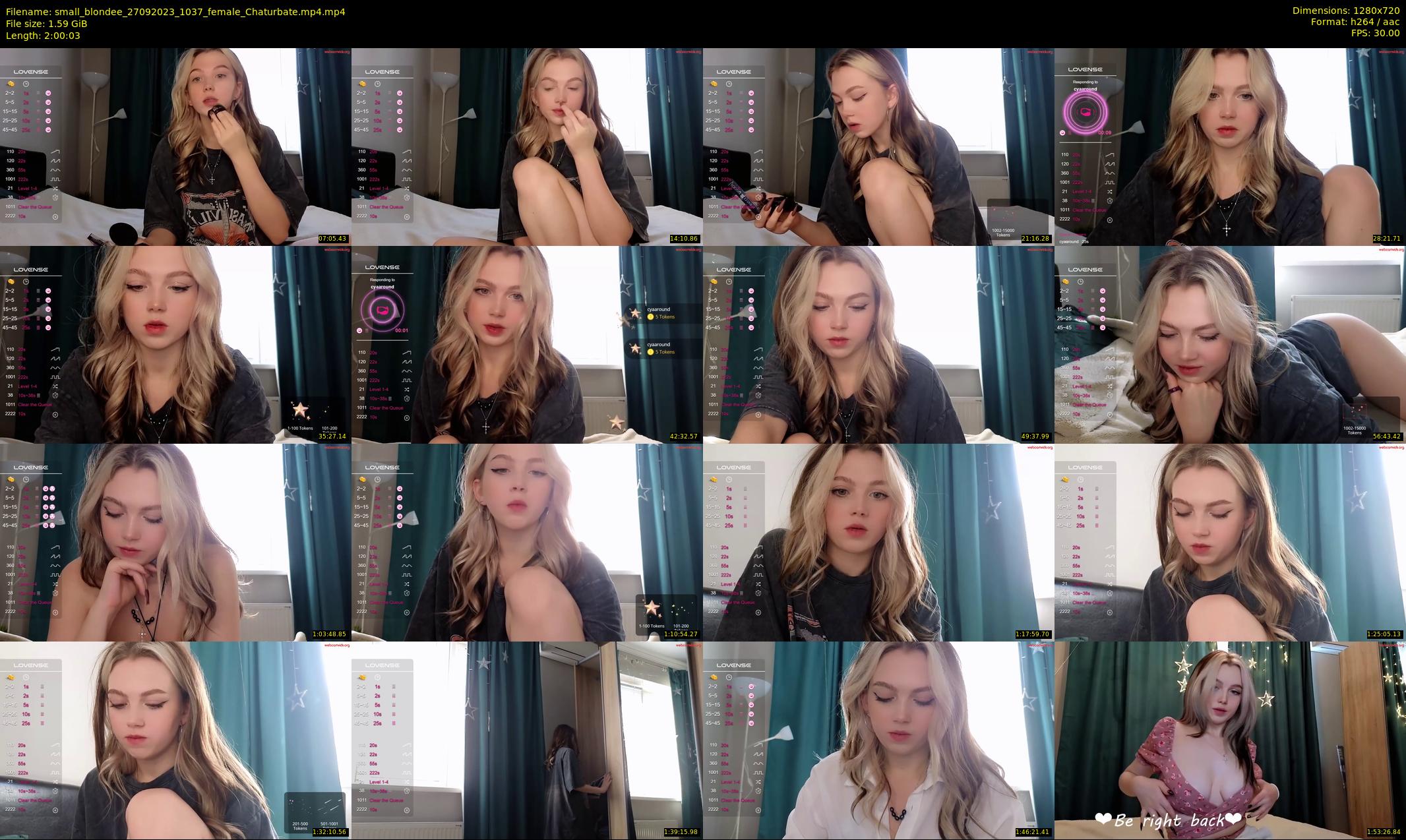 small_blondee — 121 minute Chaturbate female cam show recording, 720p, Sep 27, 2023