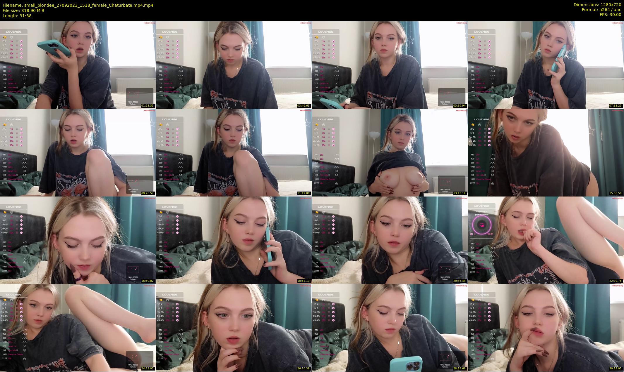 small_blondee — 32 minute Chaturbate female cam show recording, 720p, Sep 27, 2023