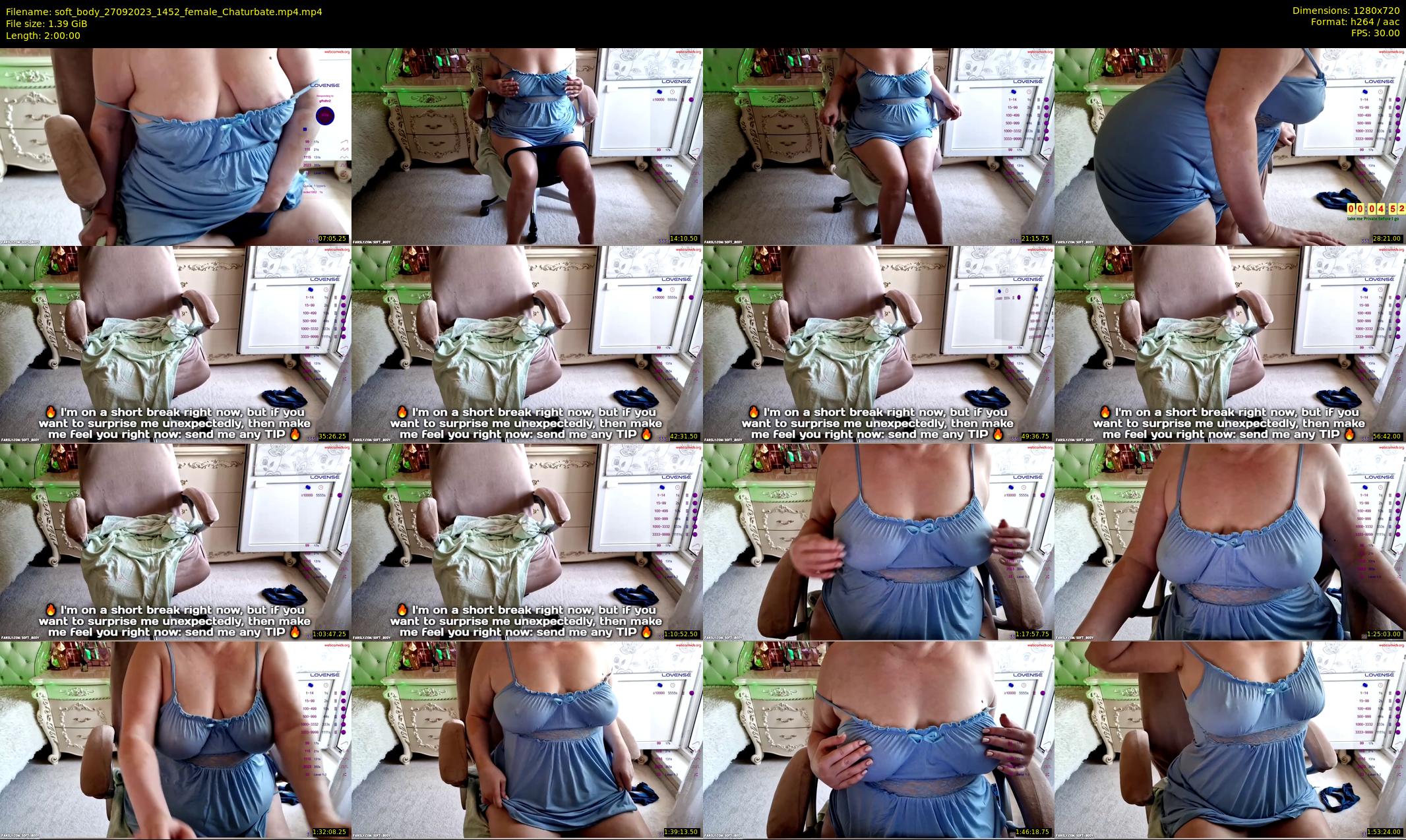 soft_body — 120 minute Chaturbate female cam show recording, 720p, Sep 27, 2023