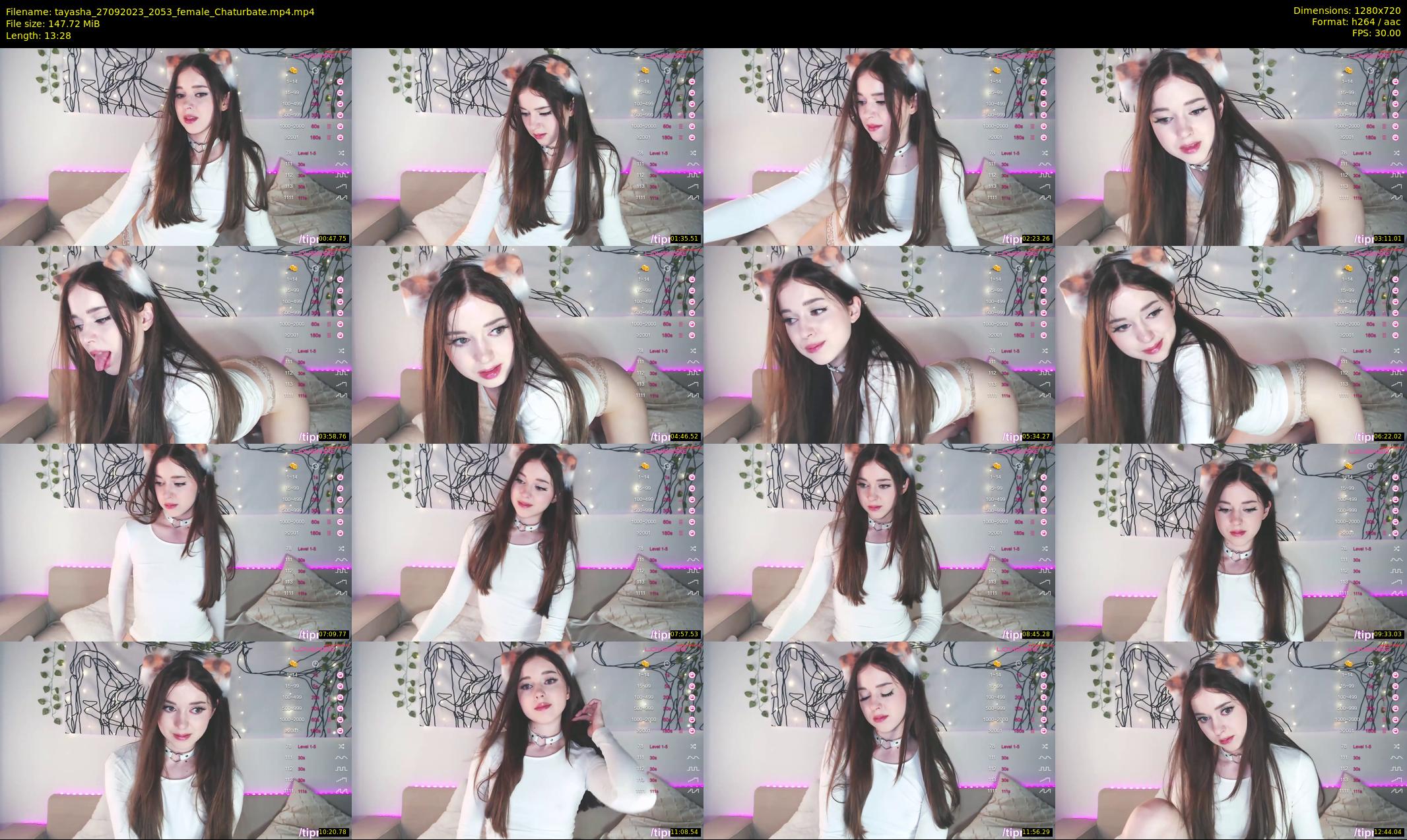 tayasha — 14 minute Chaturbate female cam show recording, 720p, Sep 27, 2023