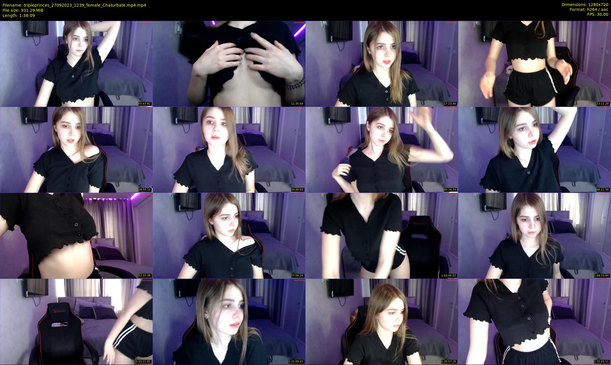 tripleprinces — 99 minute Chaturbate female cam show recording, 720p, Sep 27, 2023