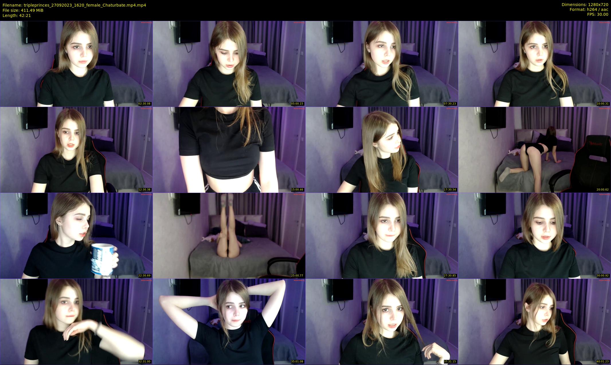 tripleprinces — 43 minute Chaturbate female cam show recording, 720p, Sep 27, 2023