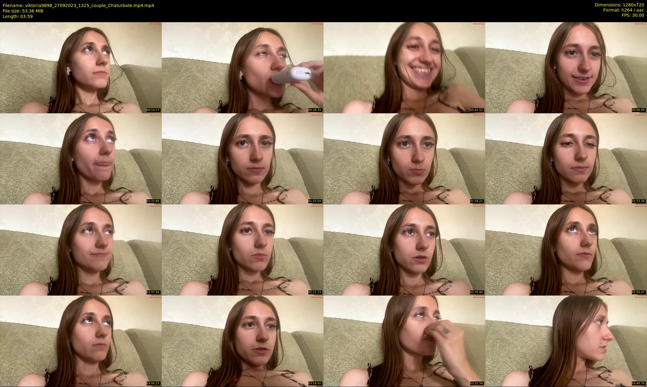 viktoria9898 — 4 minute Chaturbate couple cam show recording, 720p, Sep 27, 2023