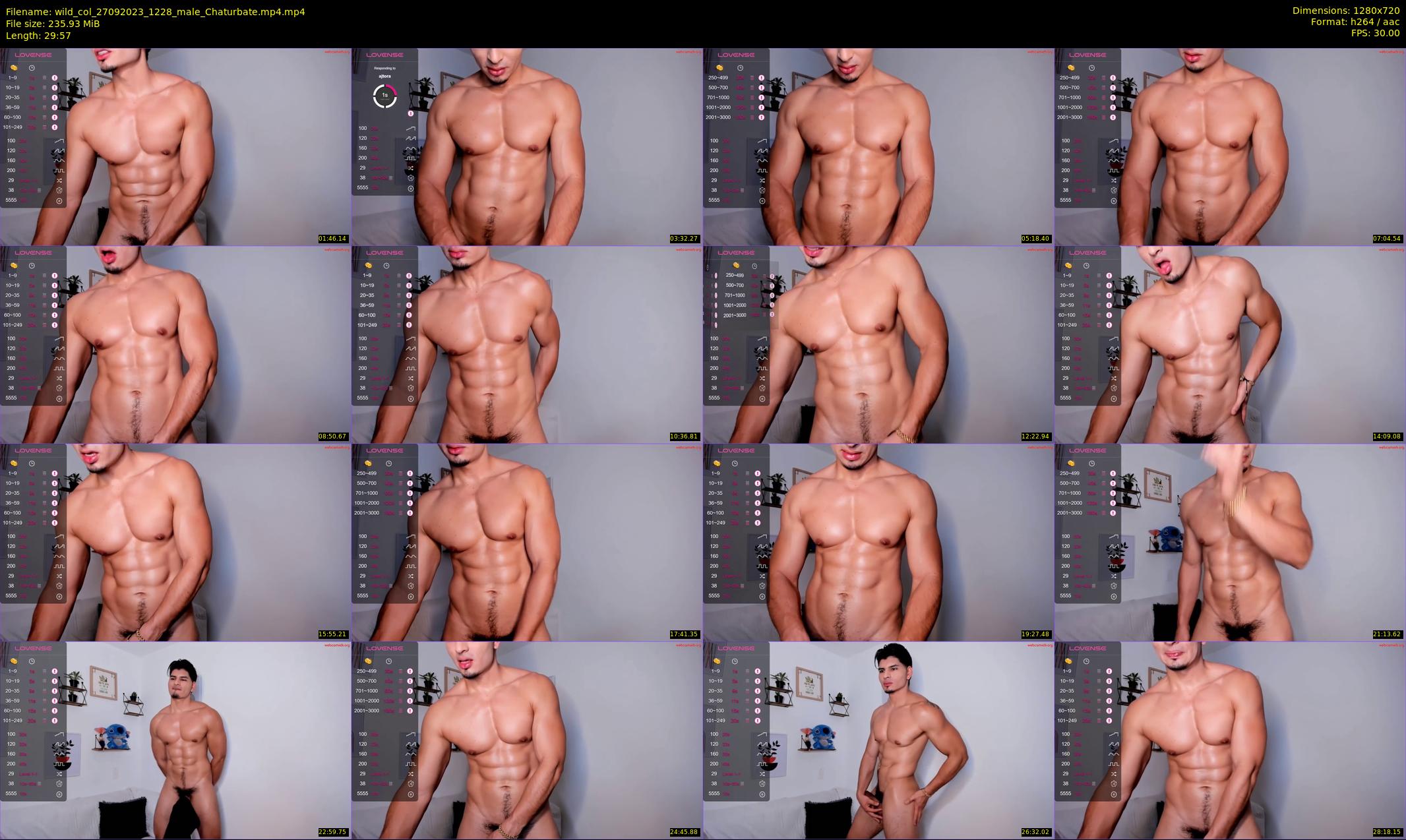 wild_col — 30 minute Chaturbate male cam show recording, 720p, Sep 27, 2023