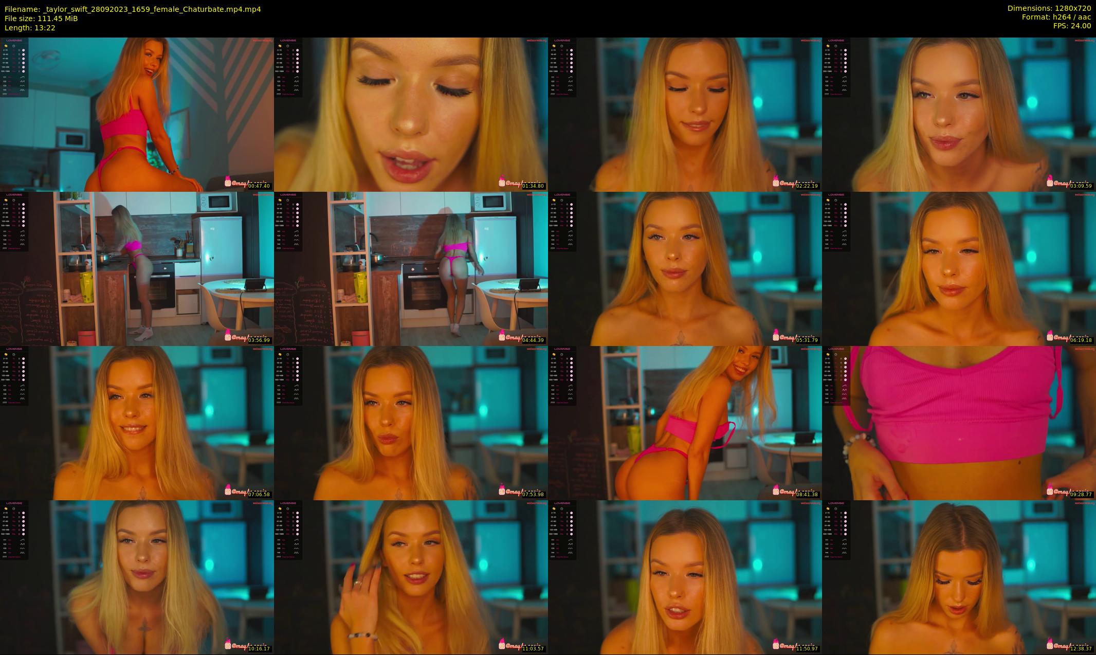 _taylor_swift — 14 minute Chaturbate female cam show recording, 720p, Sep 28, 2023