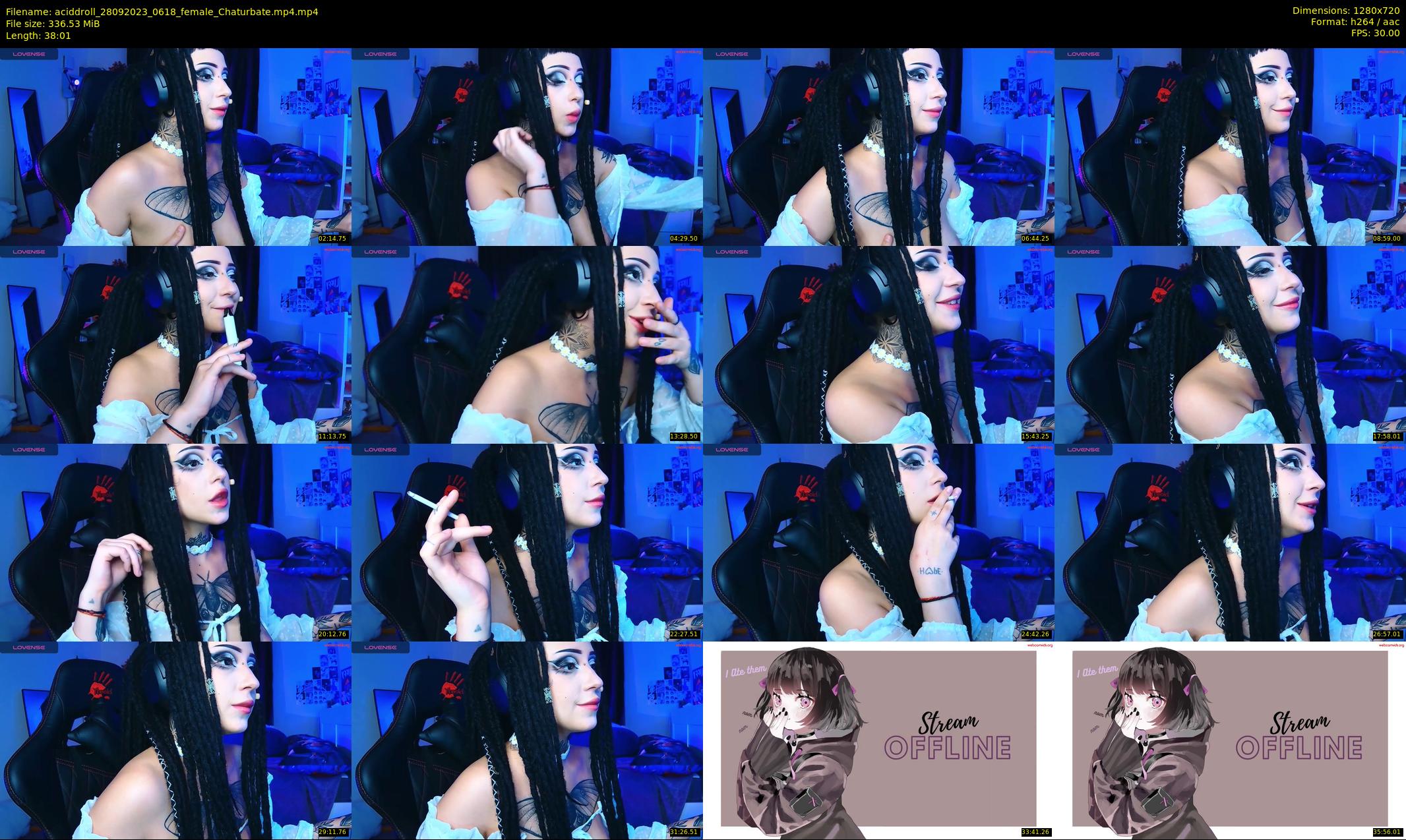 aciddroll — 39 minute Chaturbate female cam show recording, 720p, Sep 28, 2023