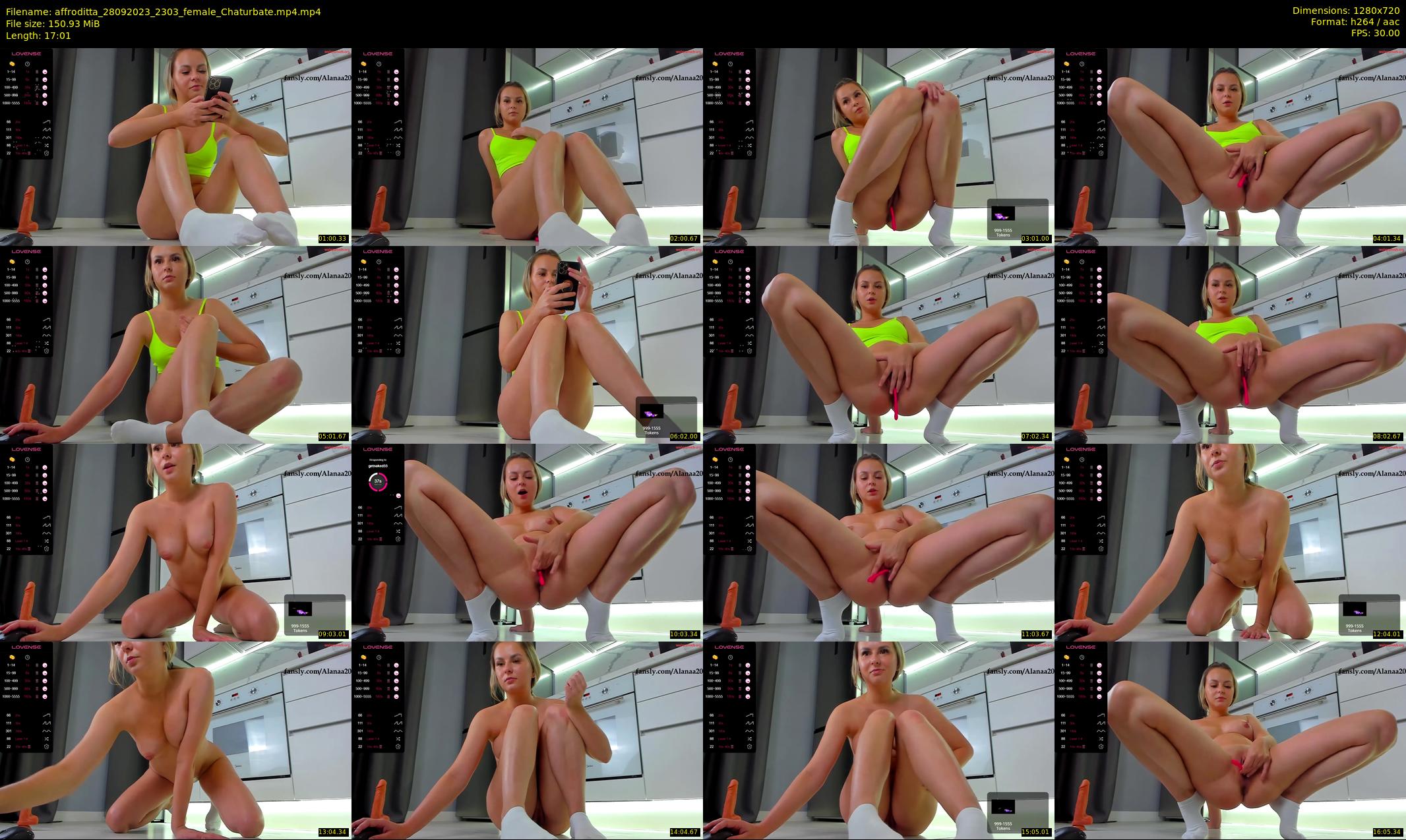 affroditta — 18 minute Chaturbate female cam show recording, 720p, Sep 28, 2023