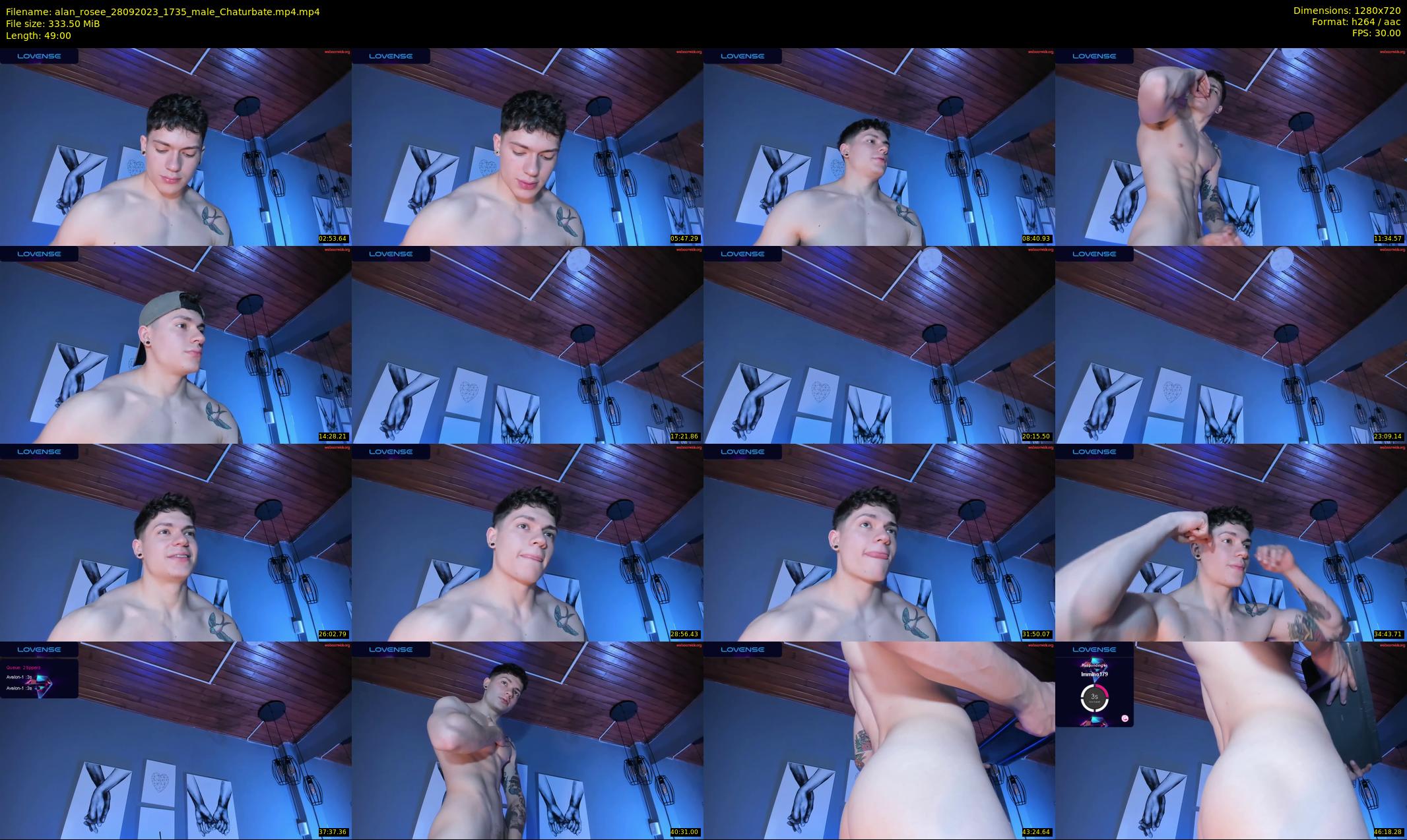 alan_rosee — 49 minute Chaturbate male cam show recording, 720p, Sep 28, 2023