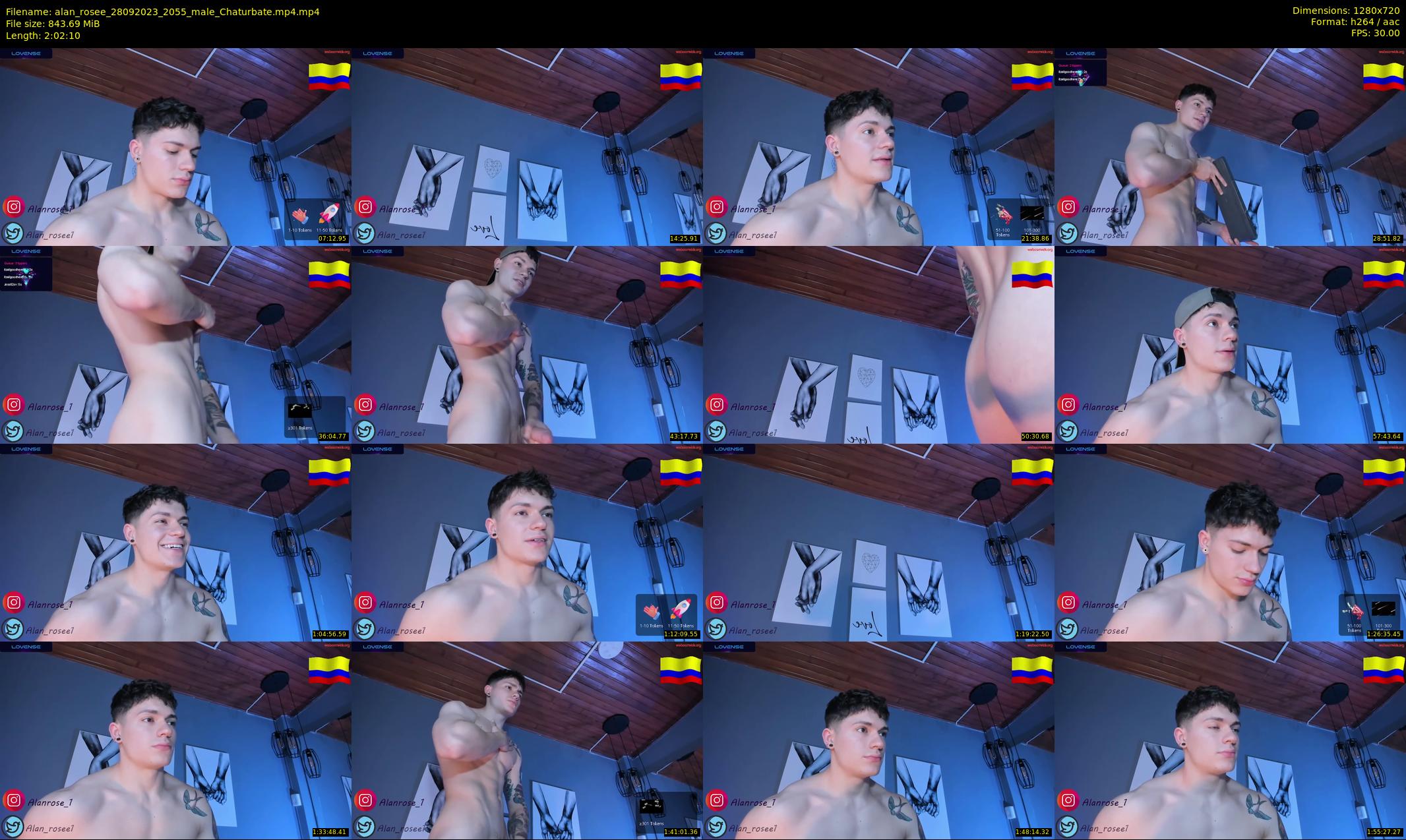 alan_rosee — 123 minute Chaturbate male cam show recording, 720p, Sep 28, 2023